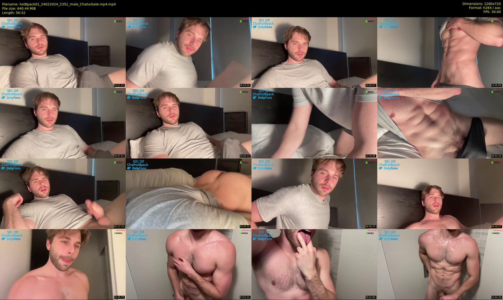 hot8pack01 — 57 minute Chaturbate male cam show recording, 720p, Feb 24, 2024