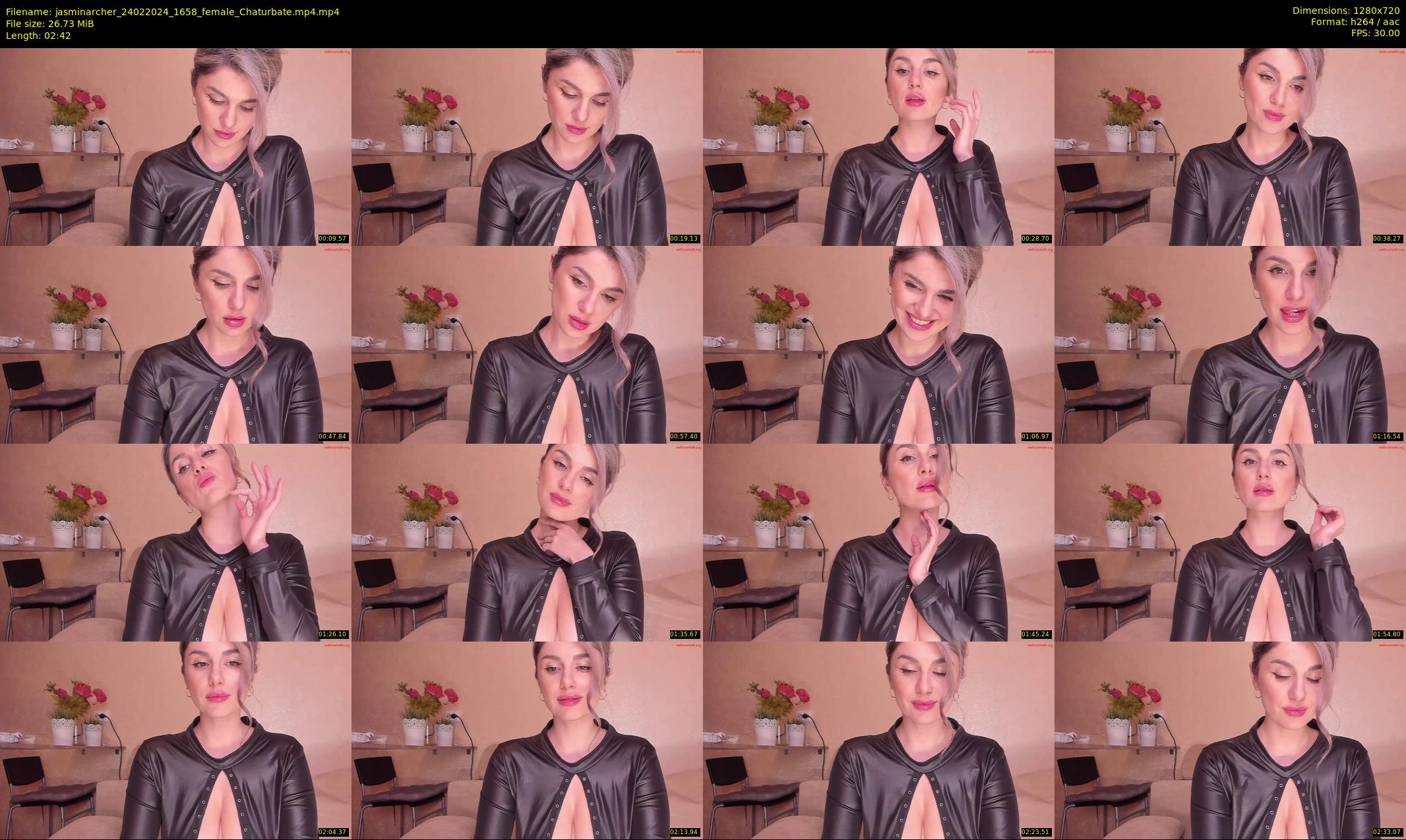 jasminarcher — 3 minute Chaturbate female cam show recording, 720p, Feb 24, 2024