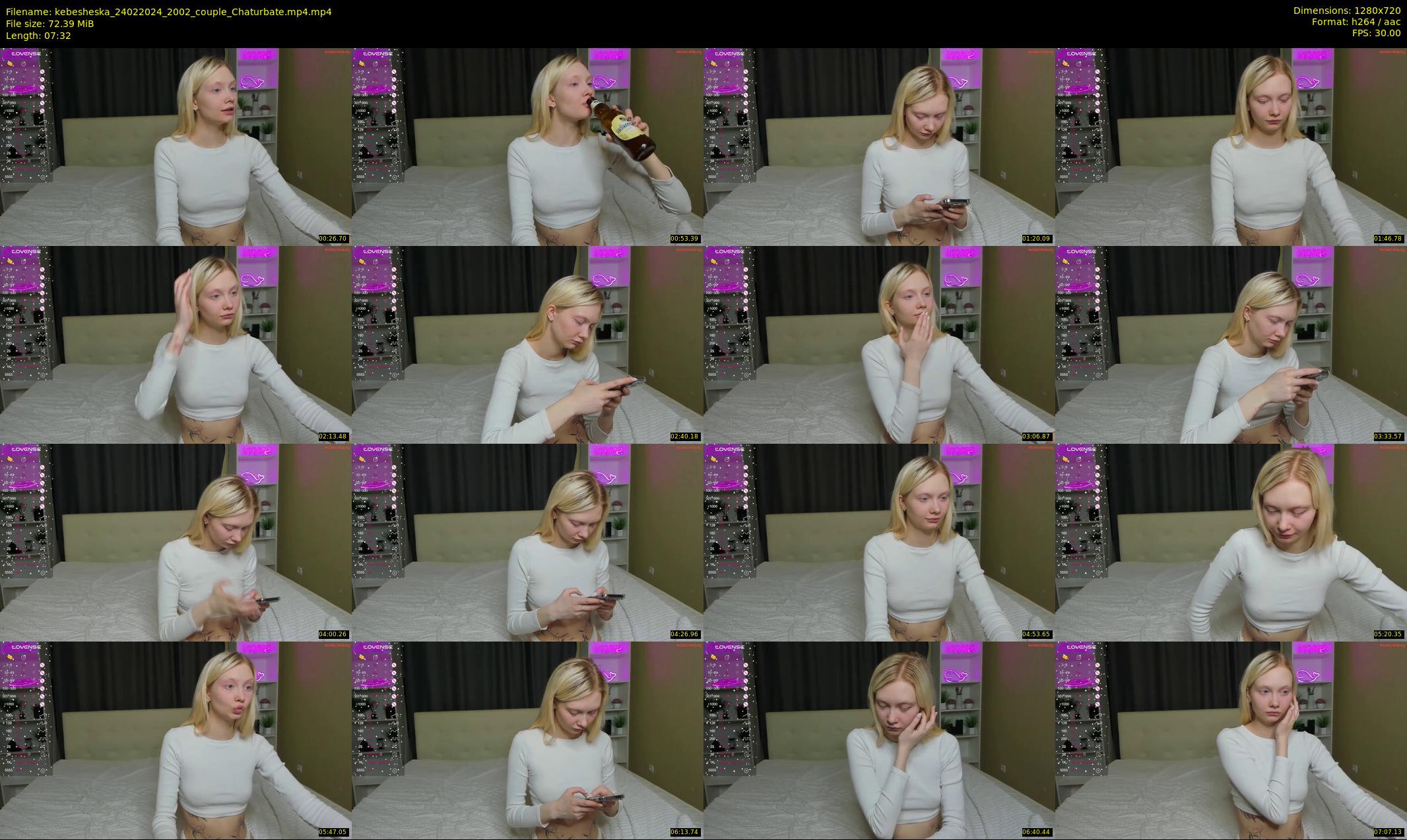 kebesheska — 8 minute Chaturbate couple cam show recording, 720p, Feb 24, 2024