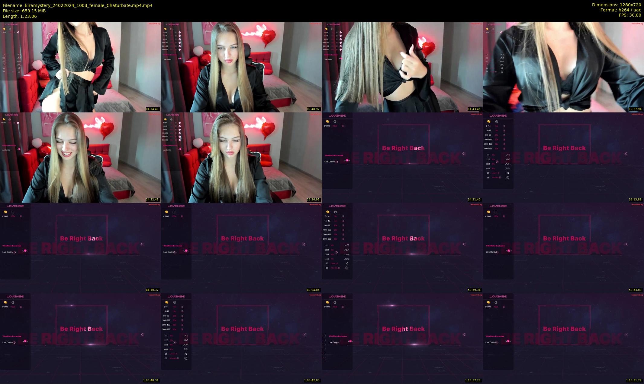kiramystery — 84 minute Chaturbate female cam show recording, 720p, Feb 24, 2024