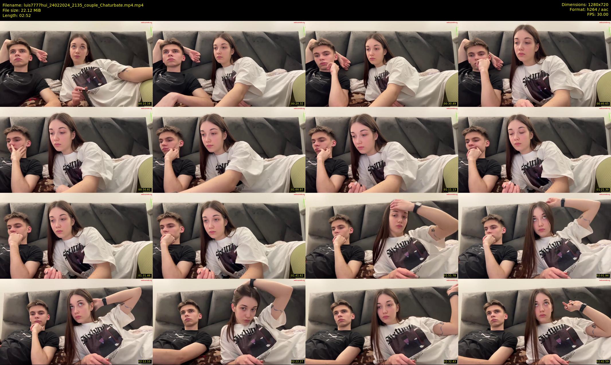 luis7777hui — 3 minute Chaturbate couple cam show recording, 720p, Feb 24, 2024