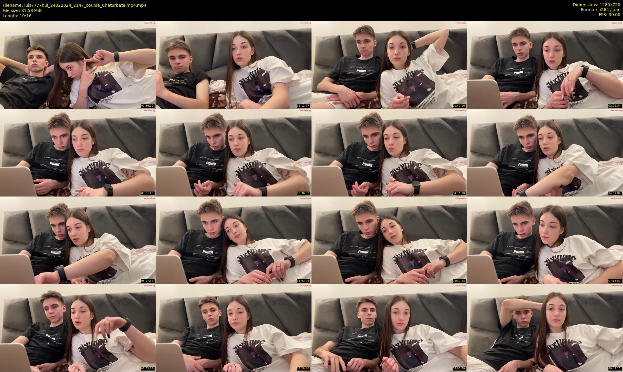 luis7777hui — 11 minute Chaturbate couple cam show recording, 720p, Feb 24, 2024