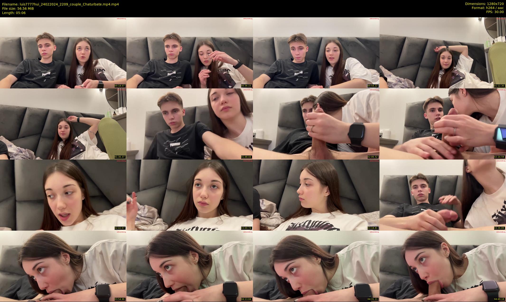 luis7777hui — 6 minute Chaturbate couple cam show recording, 720p, Feb 24, 2024