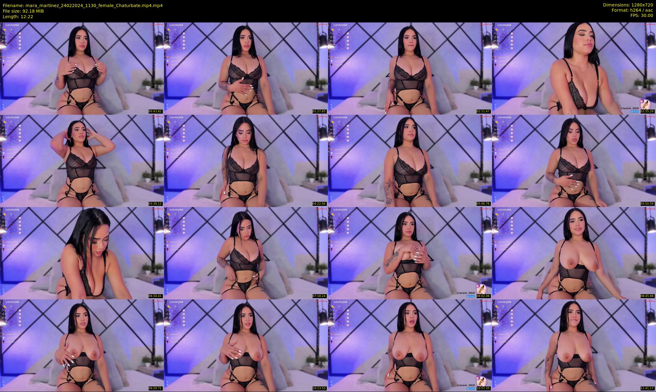 mara_martinez — 13 minute Chaturbate female cam show recording, 720p, Feb 24, 2024