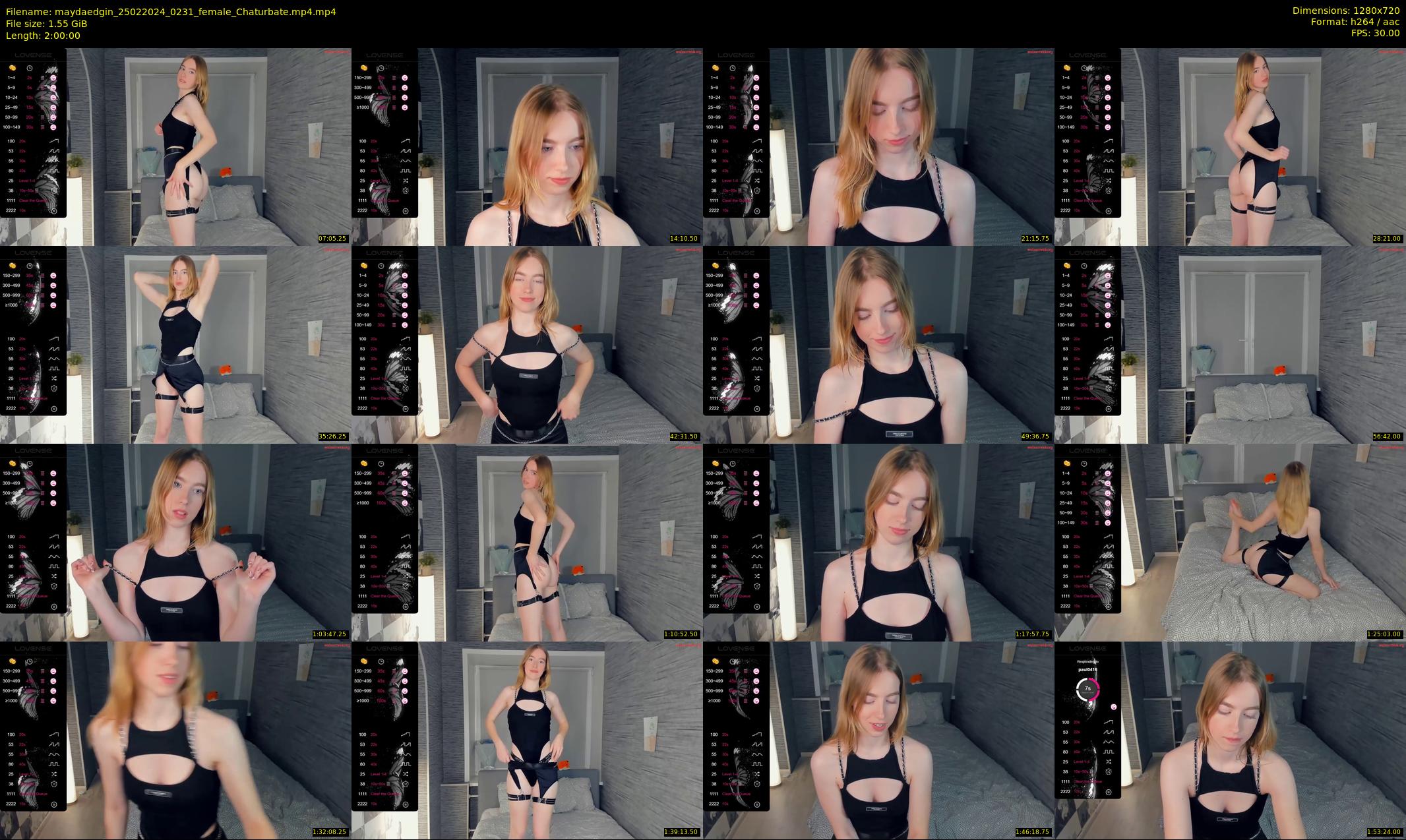 maydaedgin — 120 minute Chaturbate female cam show recording, 720p, Feb 25, 2024