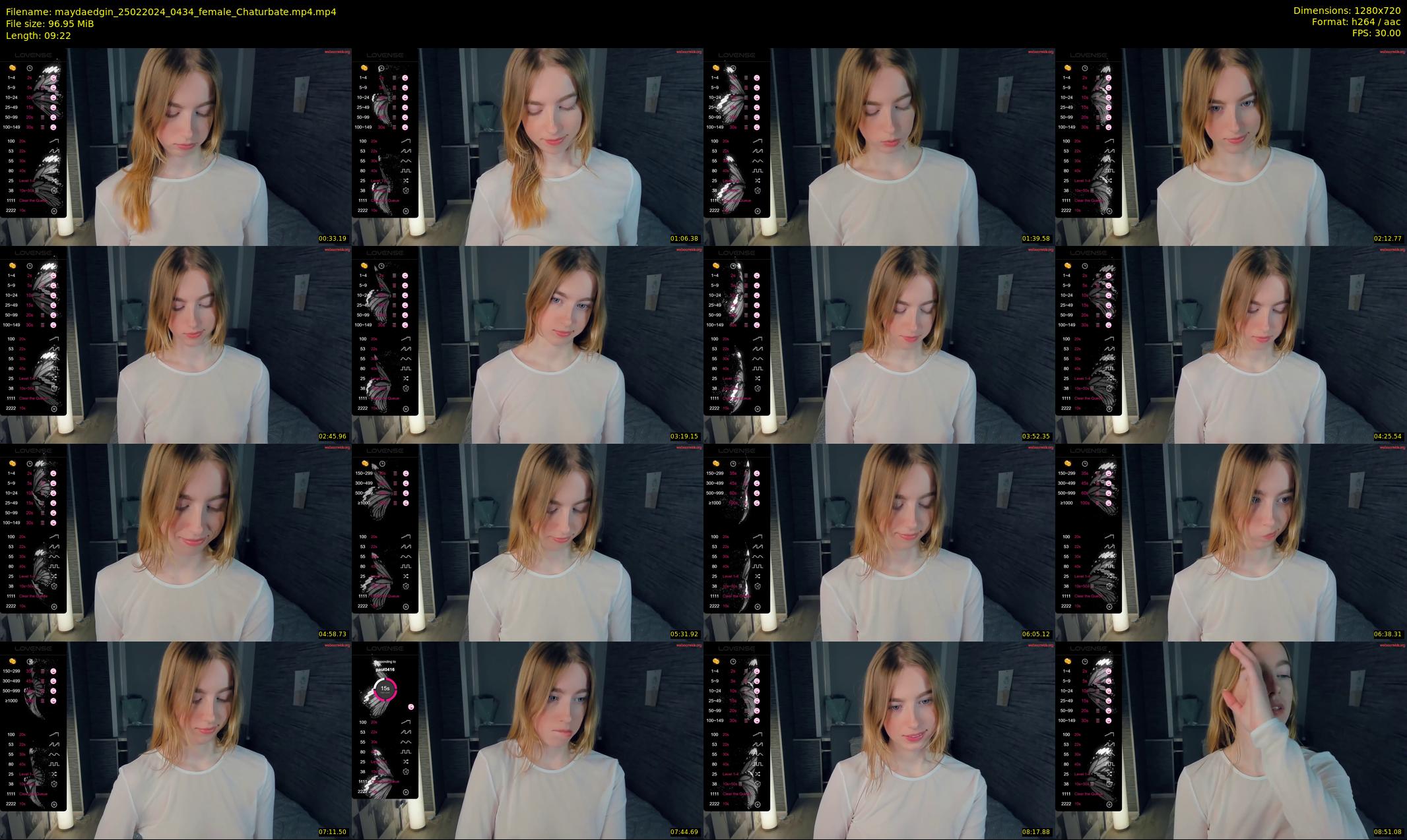 maydaedgin — 10 minute Chaturbate female cam show recording, 720p, Feb 25, 2024