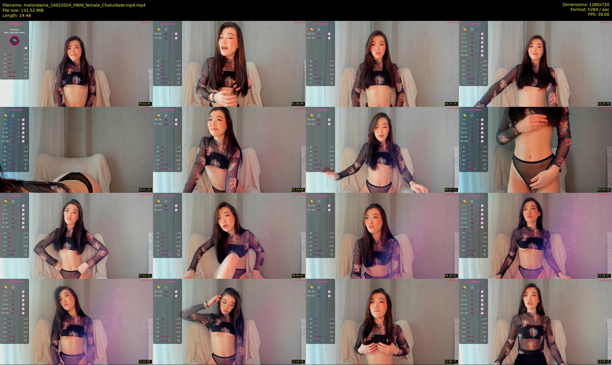 melondama — 15 minute Chaturbate female cam show recording, 720p, Feb 24, 2024