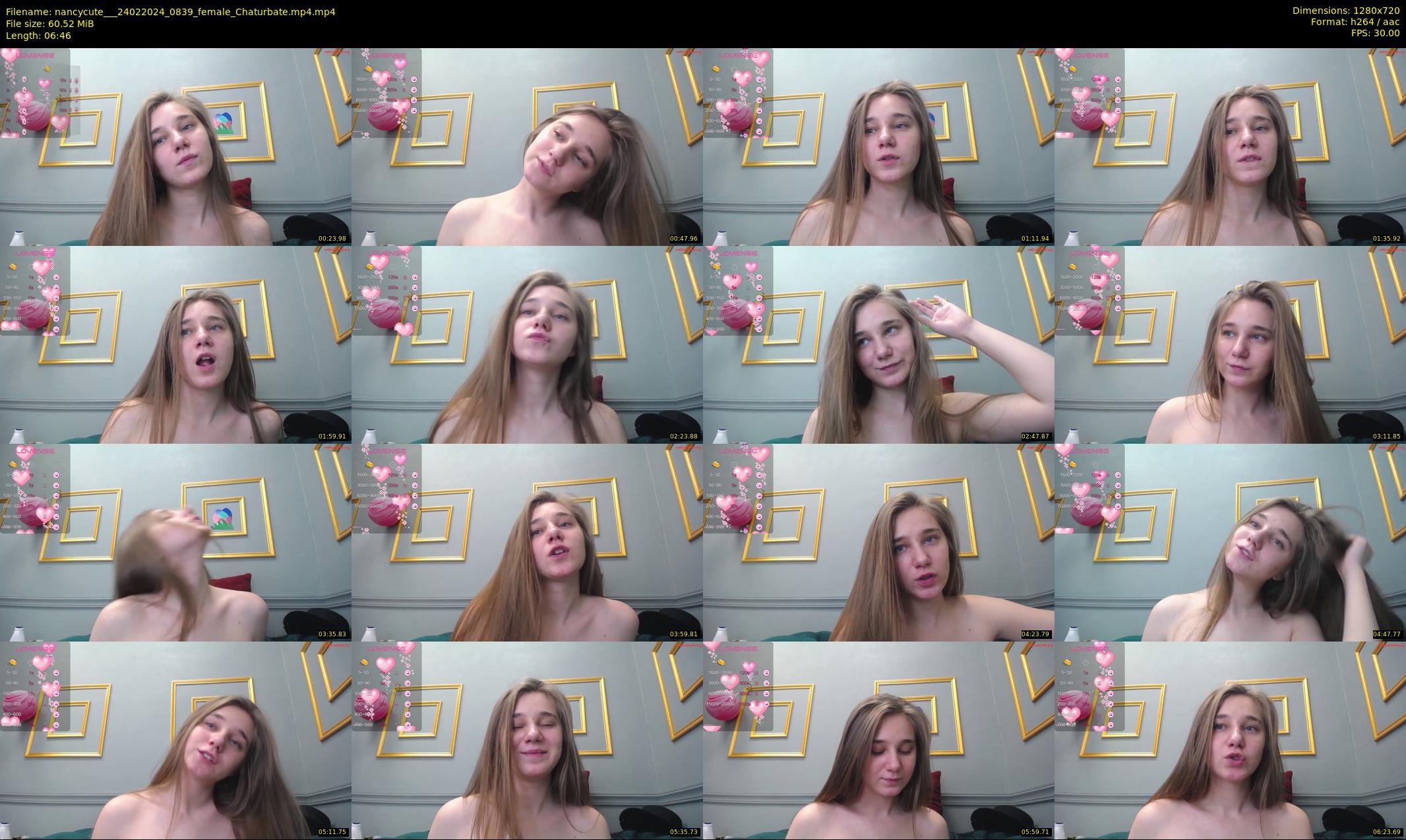 nancycute__ — 7 minute Chaturbate female cam show recording, 720p, Feb 24, 2024
