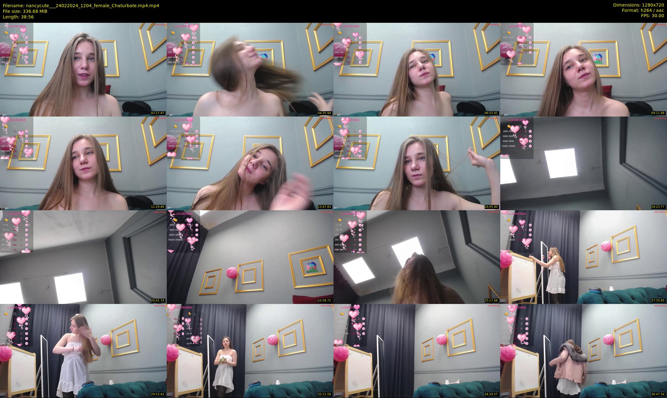 nancycute__ — 39 minute Chaturbate female cam show recording, 720p, Feb 24, 2024