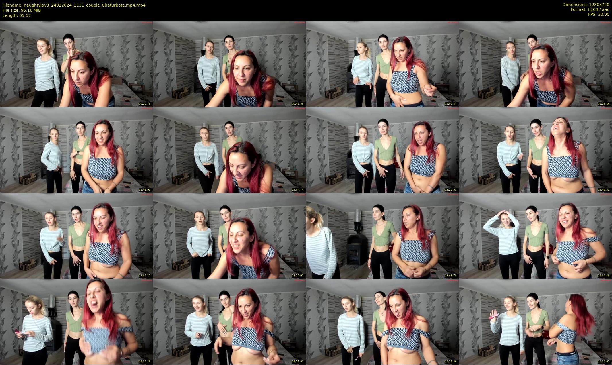 naughtylov3 — 6 minute Chaturbate couple cam show recording, 720p, Feb 24, 2024