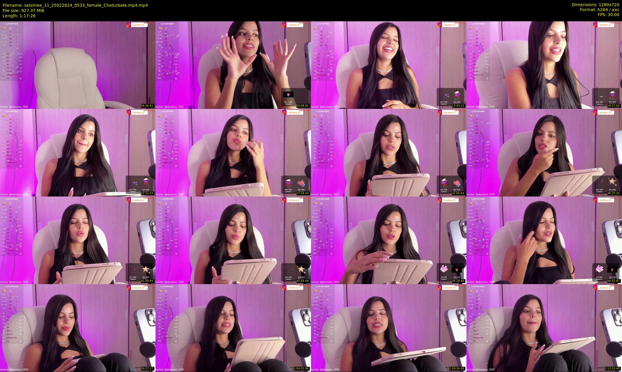 salomee_11 — 78 minute Chaturbate female cam show recording, 720p, Feb 25, 2024