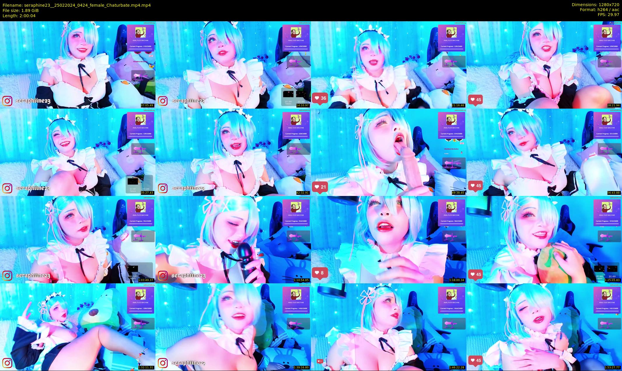 seraphine23_ — 121 minute Chaturbate female cam show recording, 720p, Feb 25, 2024