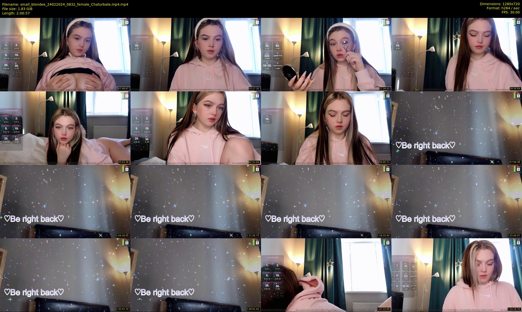 small_blondee — 121 minute Chaturbate female cam show recording, 720p, Feb 24, 2024