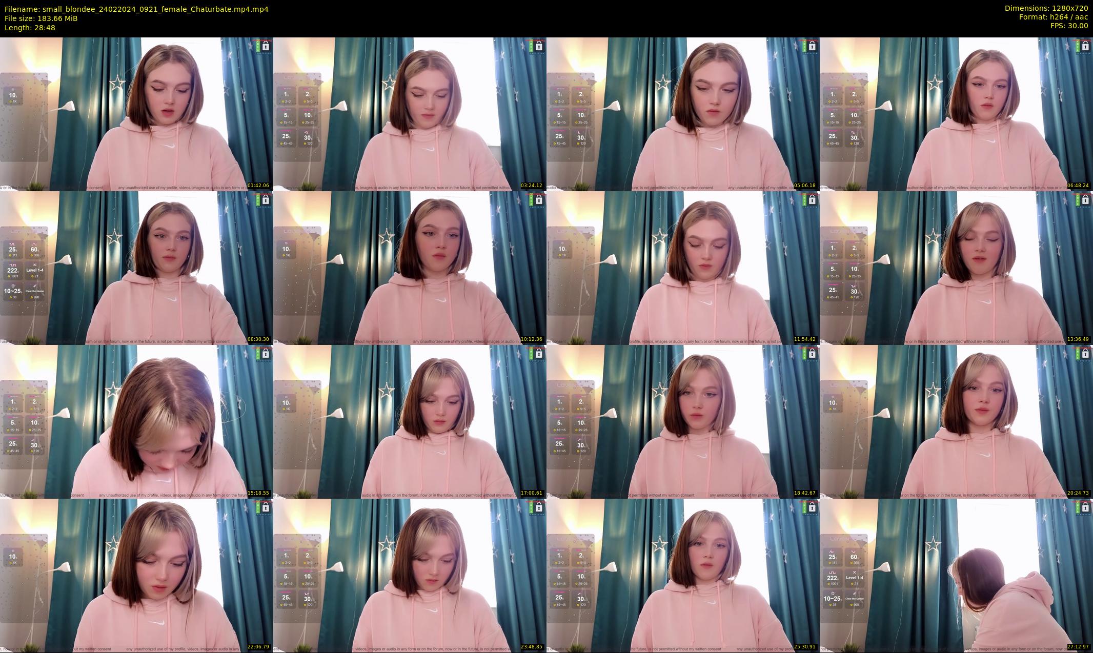 small_blondee — 29 minute Chaturbate female cam show recording, 720p, Feb 24, 2024