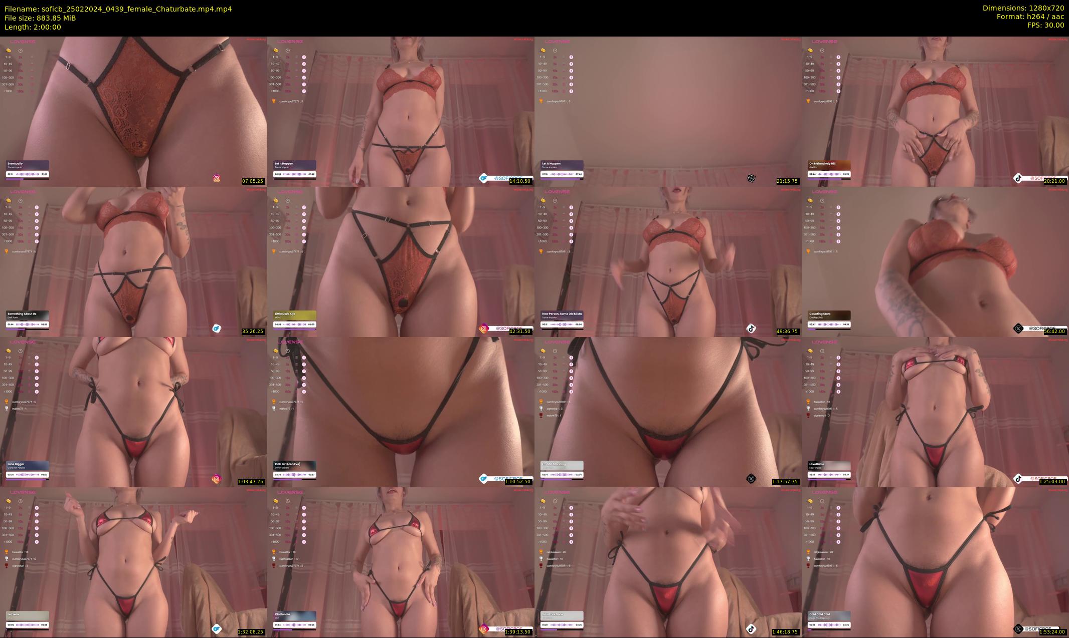 soficb — 120 minute Chaturbate female cam show recording, 720p, Feb 25, 2024