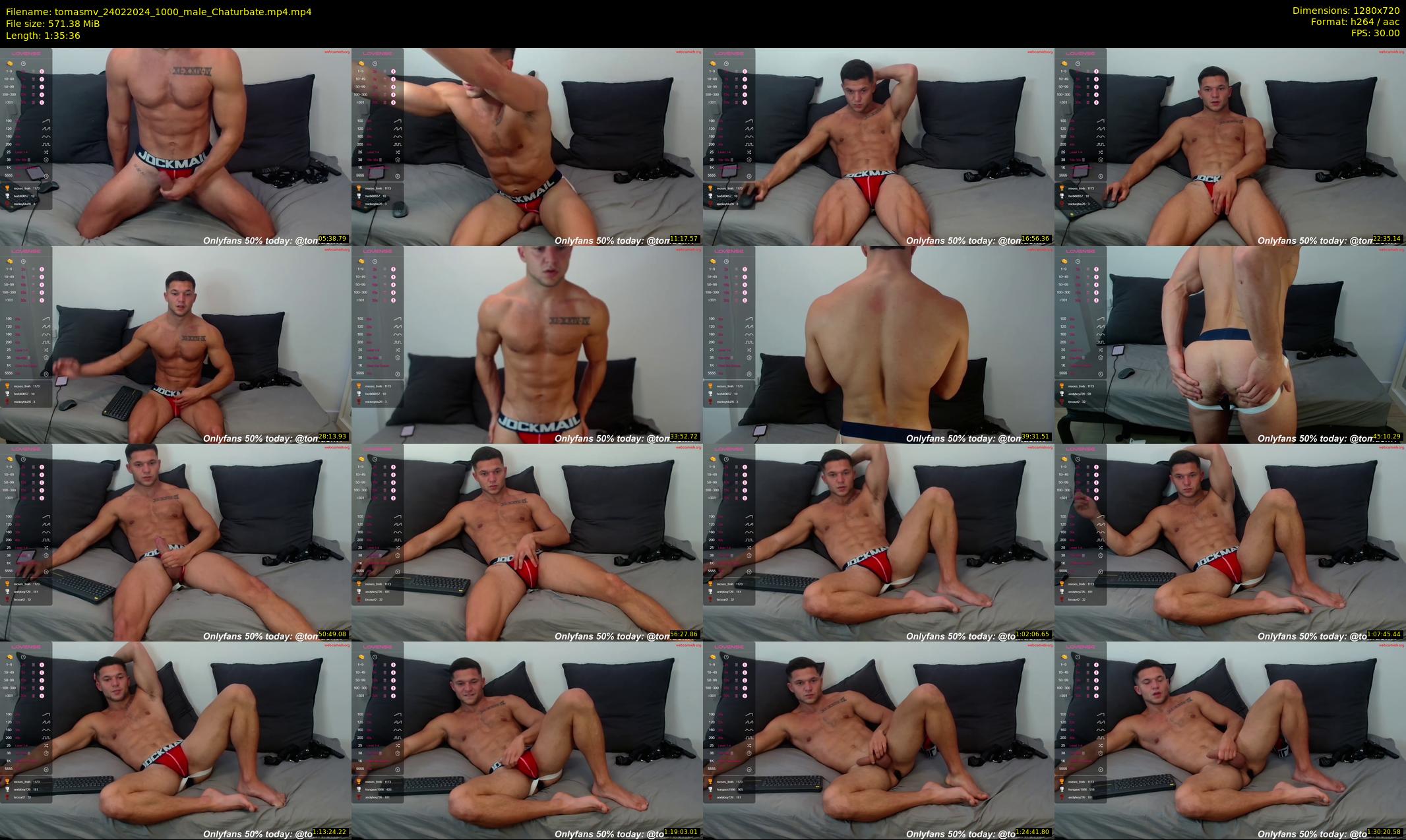 tomasmv — 96 minute Chaturbate male cam show recording, 720p, Feb 24, 2024