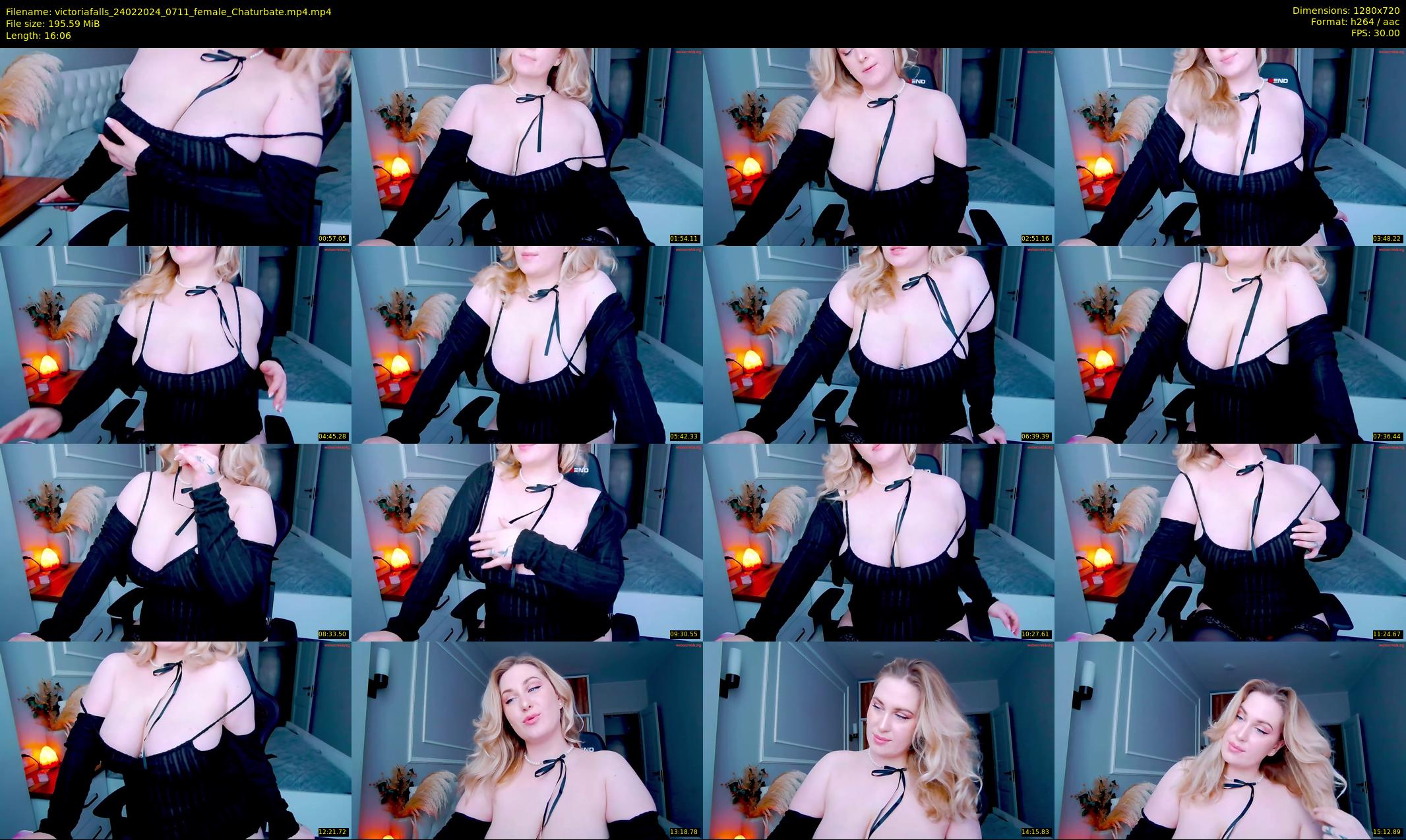 victoriafalls — 17 minute Chaturbate female cam show recording, 720p, Feb 24, 2024