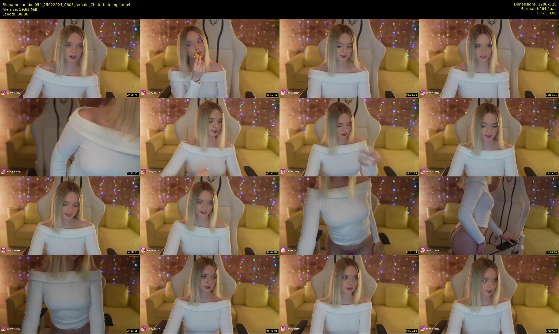 anabel054 — 9 minute Chaturbate female cam show recording, 720p, Feb 25, 2024