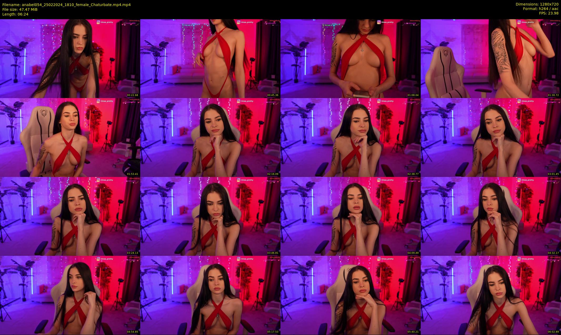 anabel054 — 7 minute Chaturbate female cam show recording, 720p, Feb 25, 2024