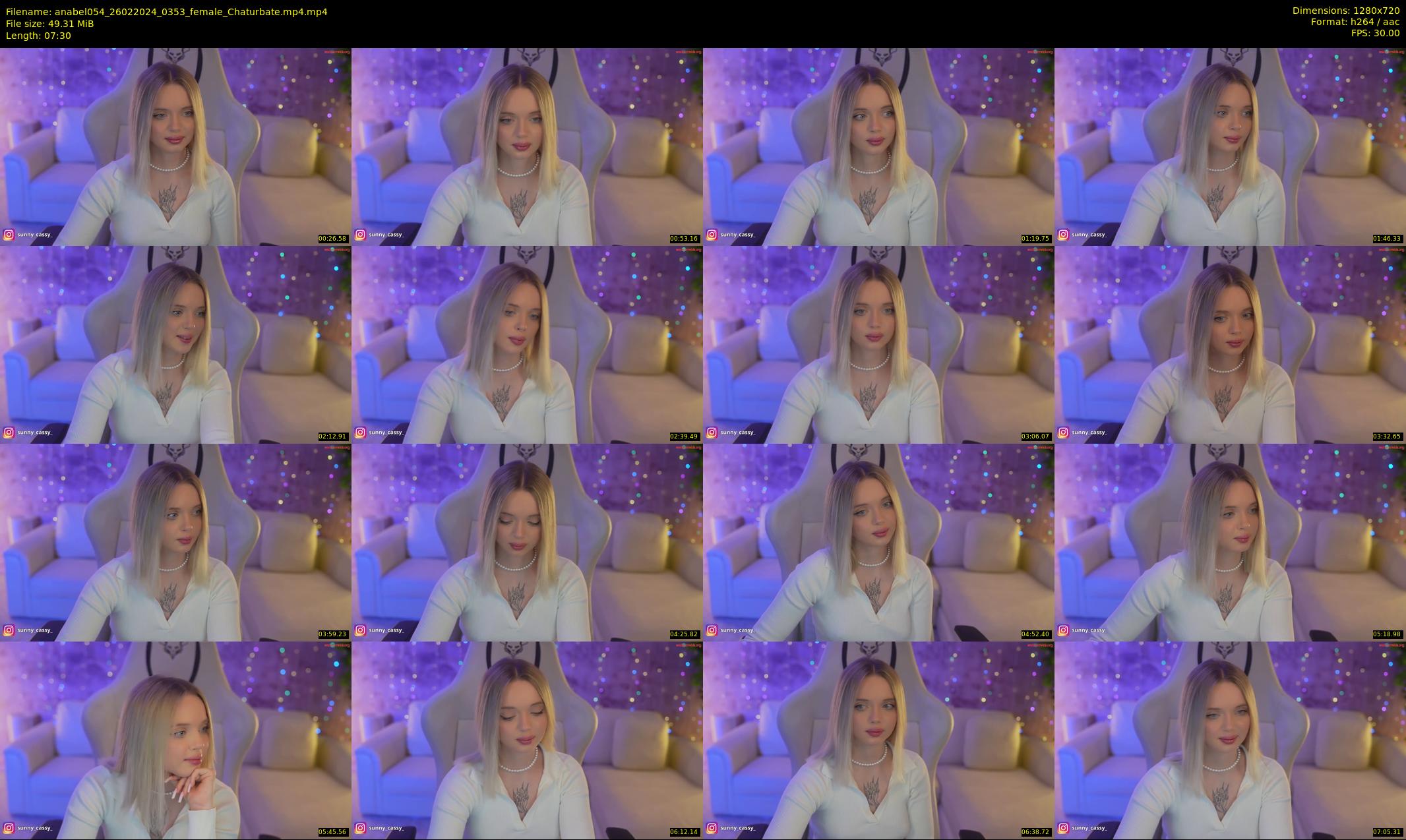 anabel054 — 8 minute Chaturbate female cam show recording, 720p, Feb 26, 2024
