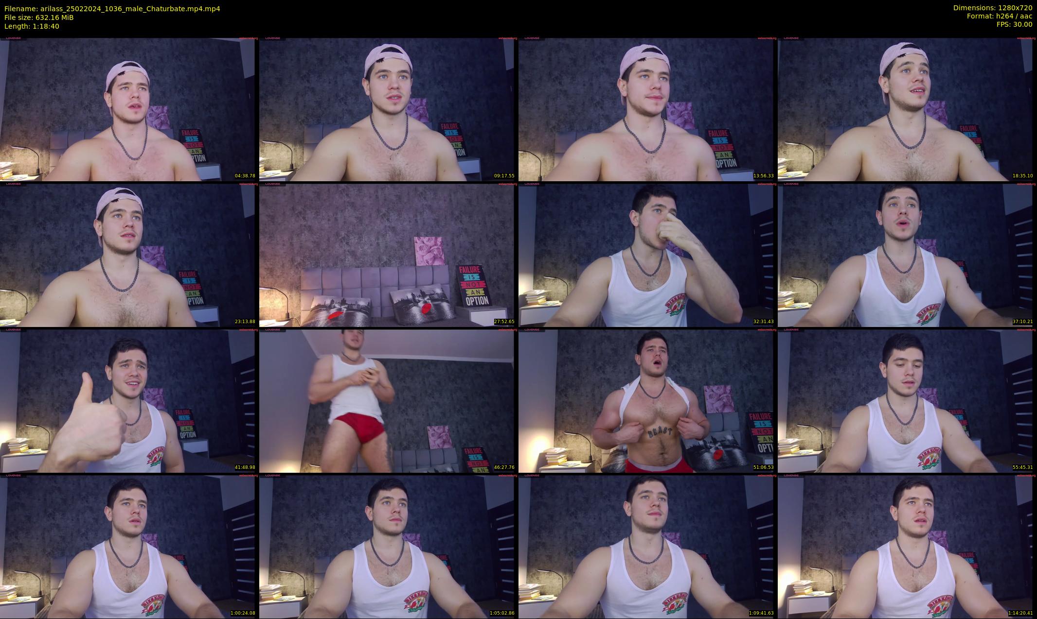 arilass — 79 minute Chaturbate male cam show recording, 720p, Feb 25, 2024