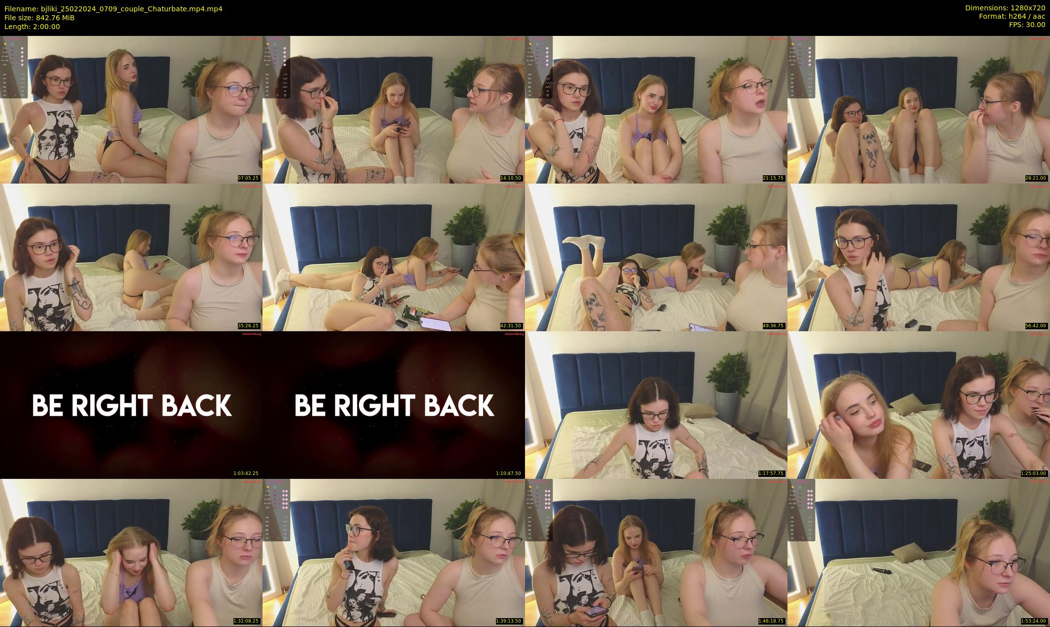 bjliki — 120 minute Chaturbate couple cam show recording, 720p, Feb 25, 2024