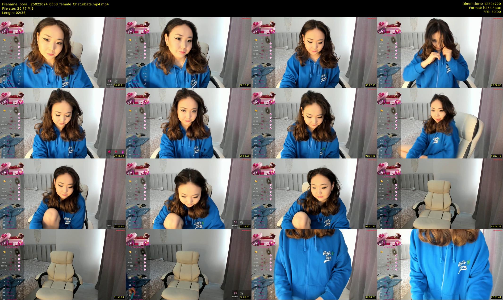 bora_ — 3 minute Chaturbate female cam show recording, 720p, Feb 25, 2024