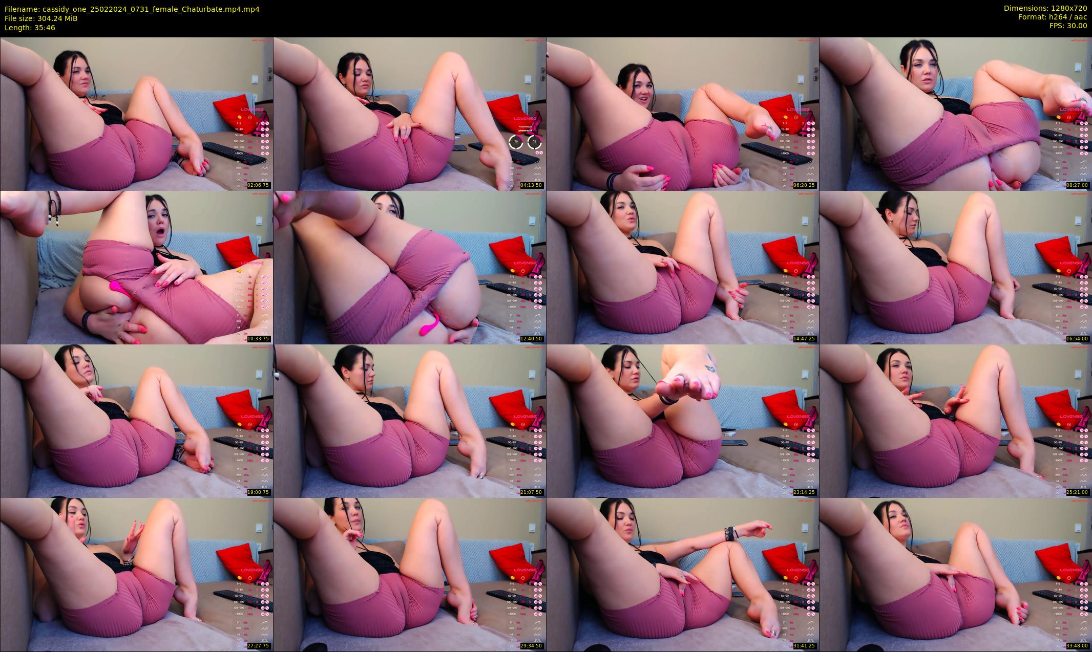 cassidy_one — 36 minute Chaturbate female cam show recording, 720p, Feb 25, 2024