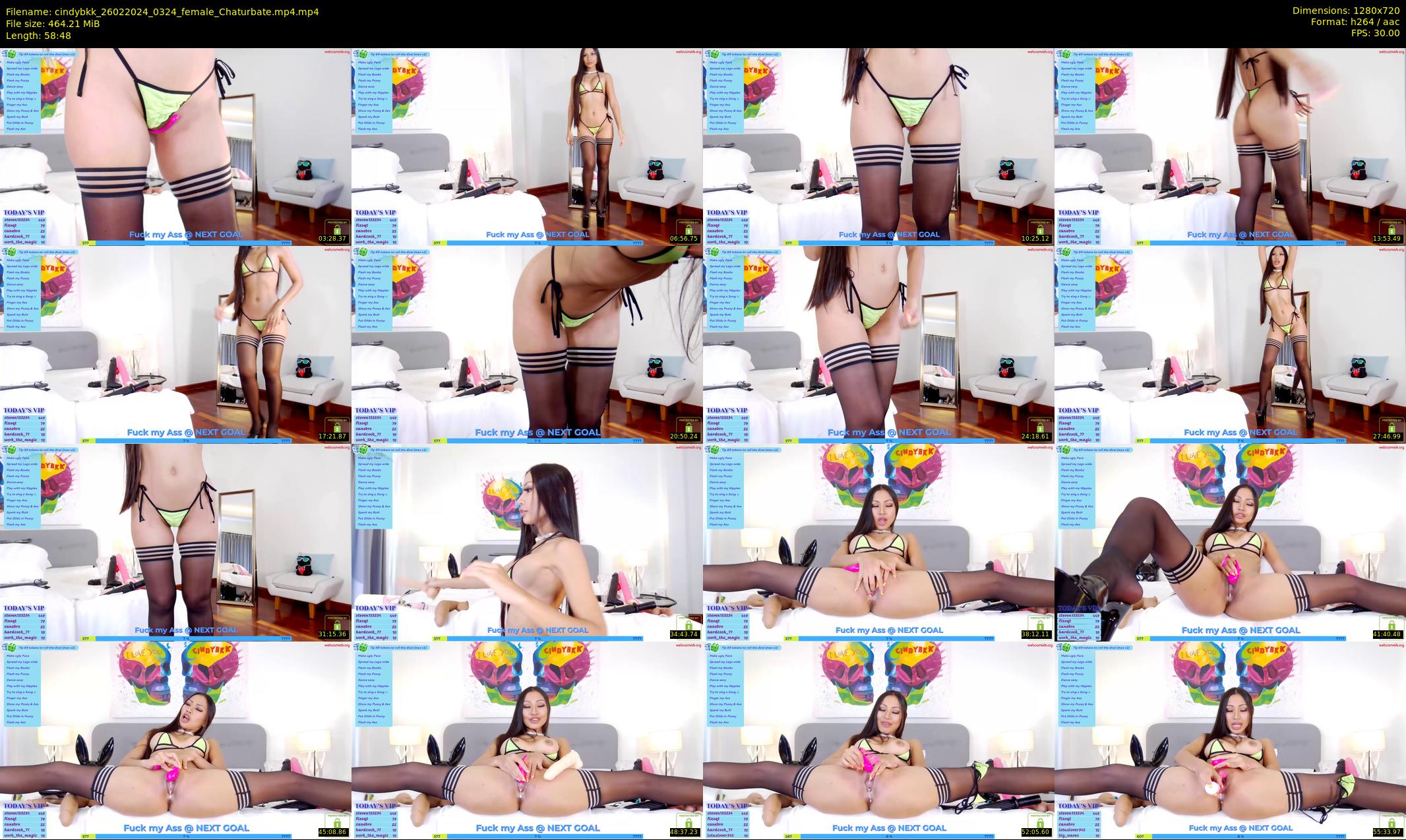cindybkk — 59 minute Chaturbate female cam show recording, 720p, Feb 26, 2024
