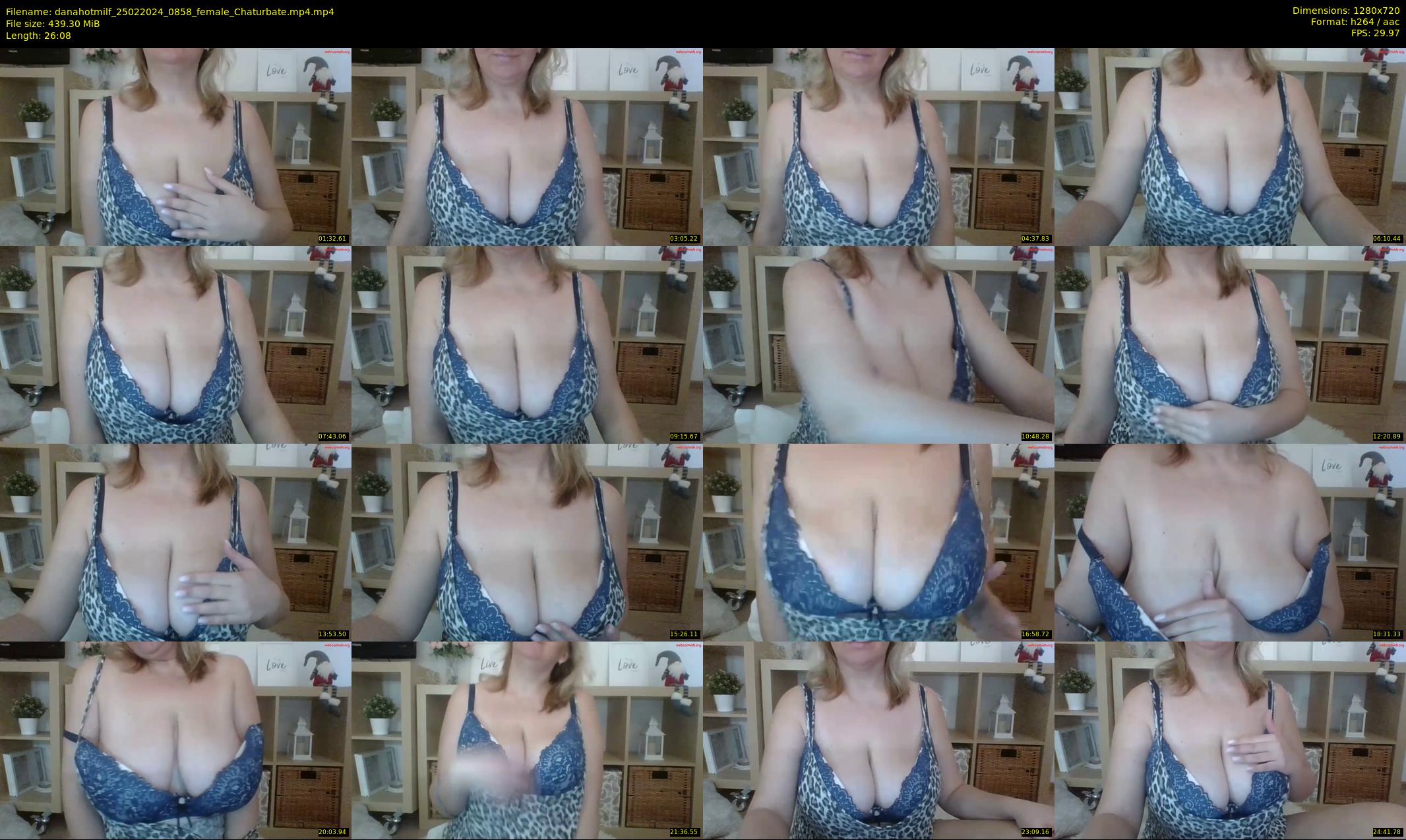 danahotmilf — 27 minute Chaturbate female cam show recording, 720p, Feb 25, 2024