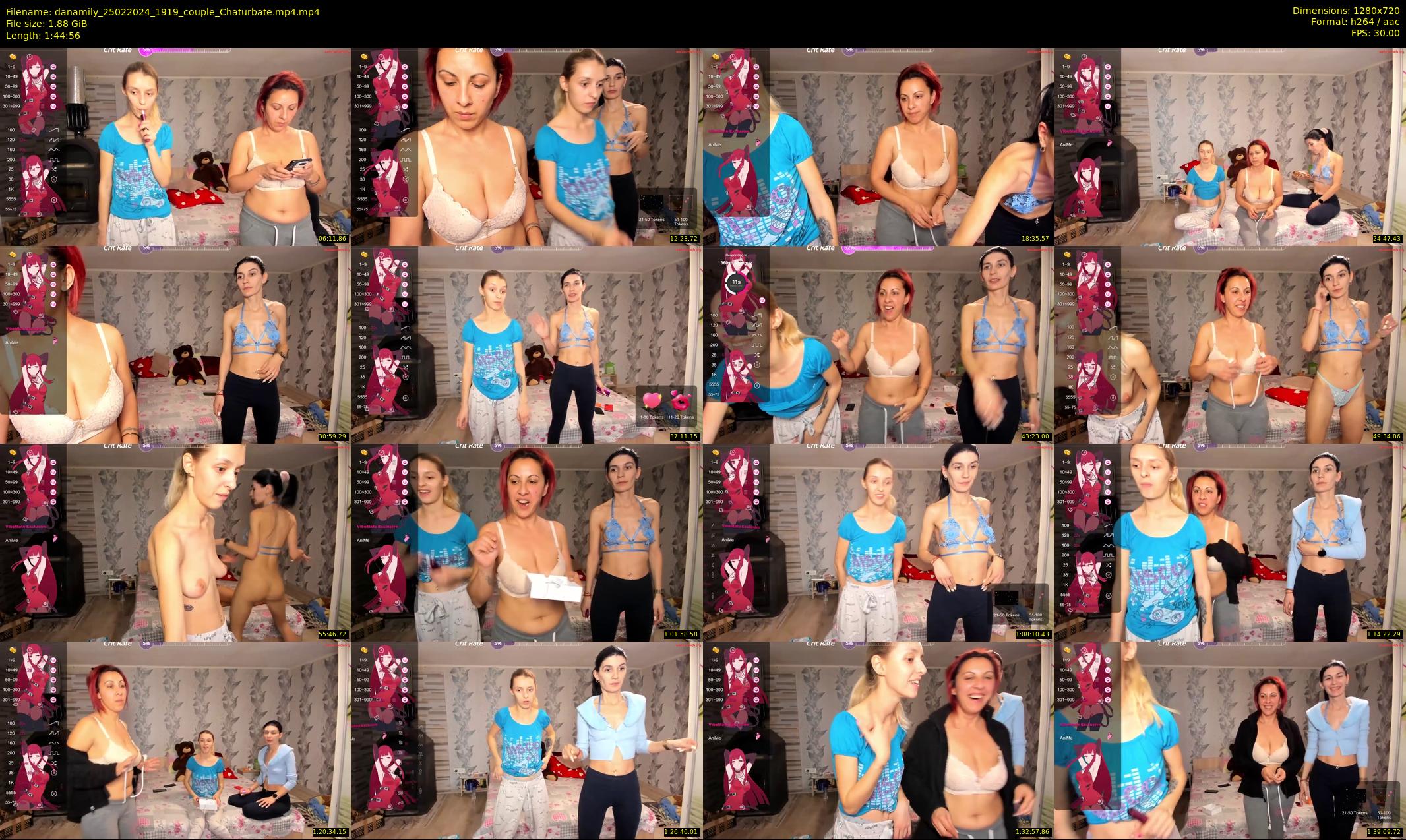 danamily — 105 minute Chaturbate female cam show recording, 720p, Feb 25, 2024