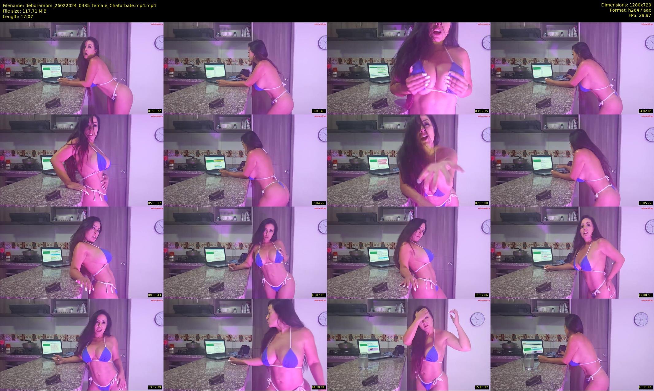 deboramom — 18 minute Chaturbate female cam show recording, 720p, Feb 26, 2024
