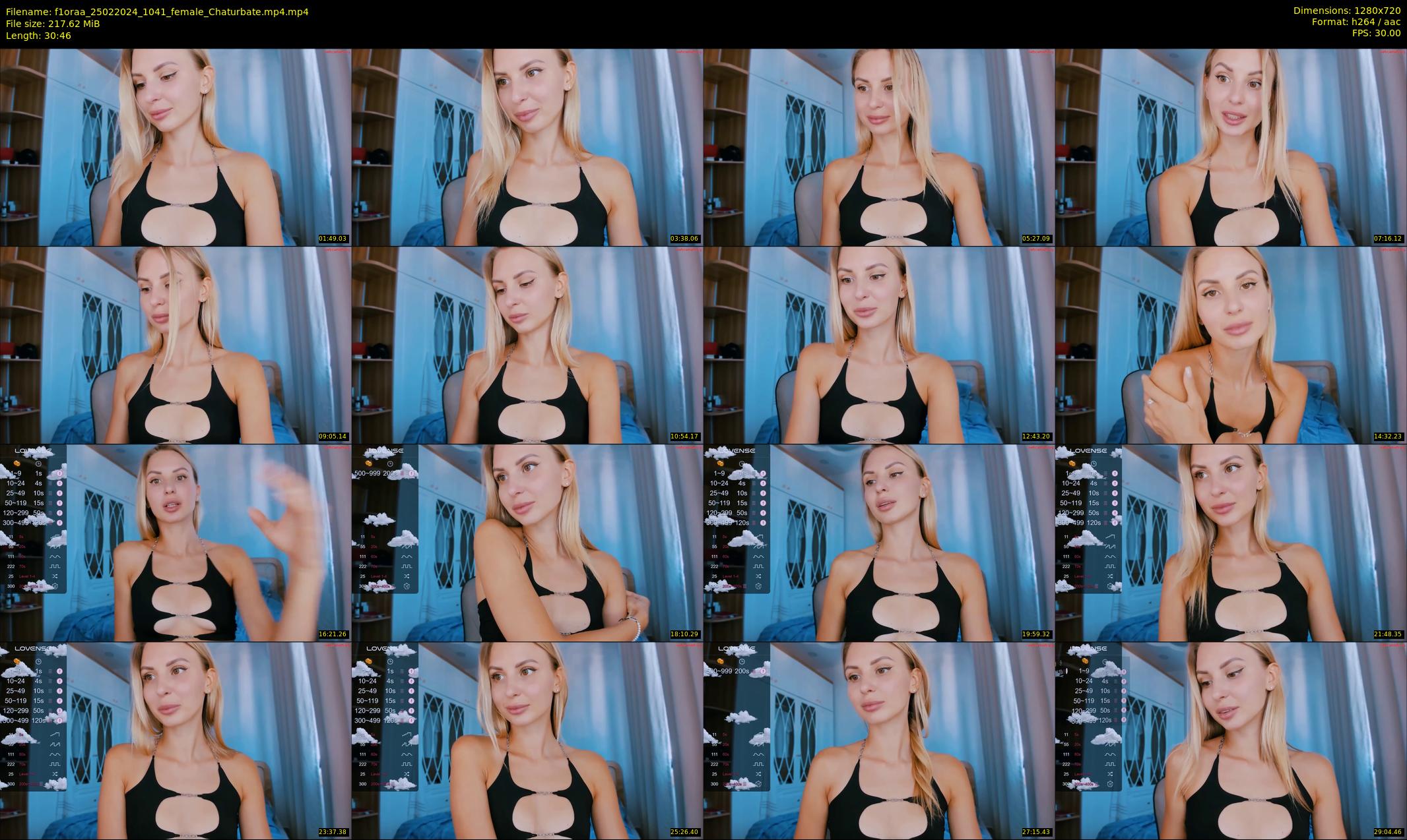 f1oraa — 31 minute Chaturbate female cam show recording, 720p, Feb 25, 2024