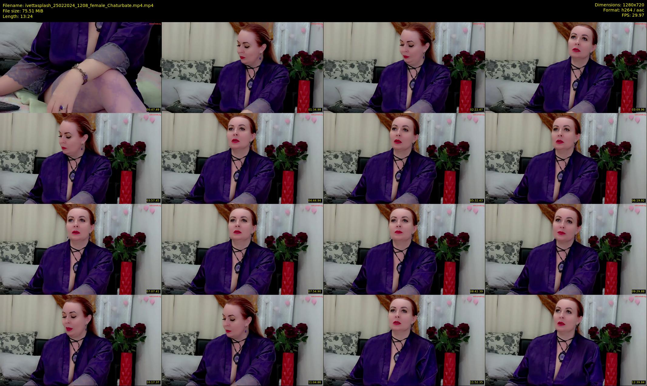 ivettasplash — 14 minute Chaturbate female cam show recording, 720p, Feb 25, 2024