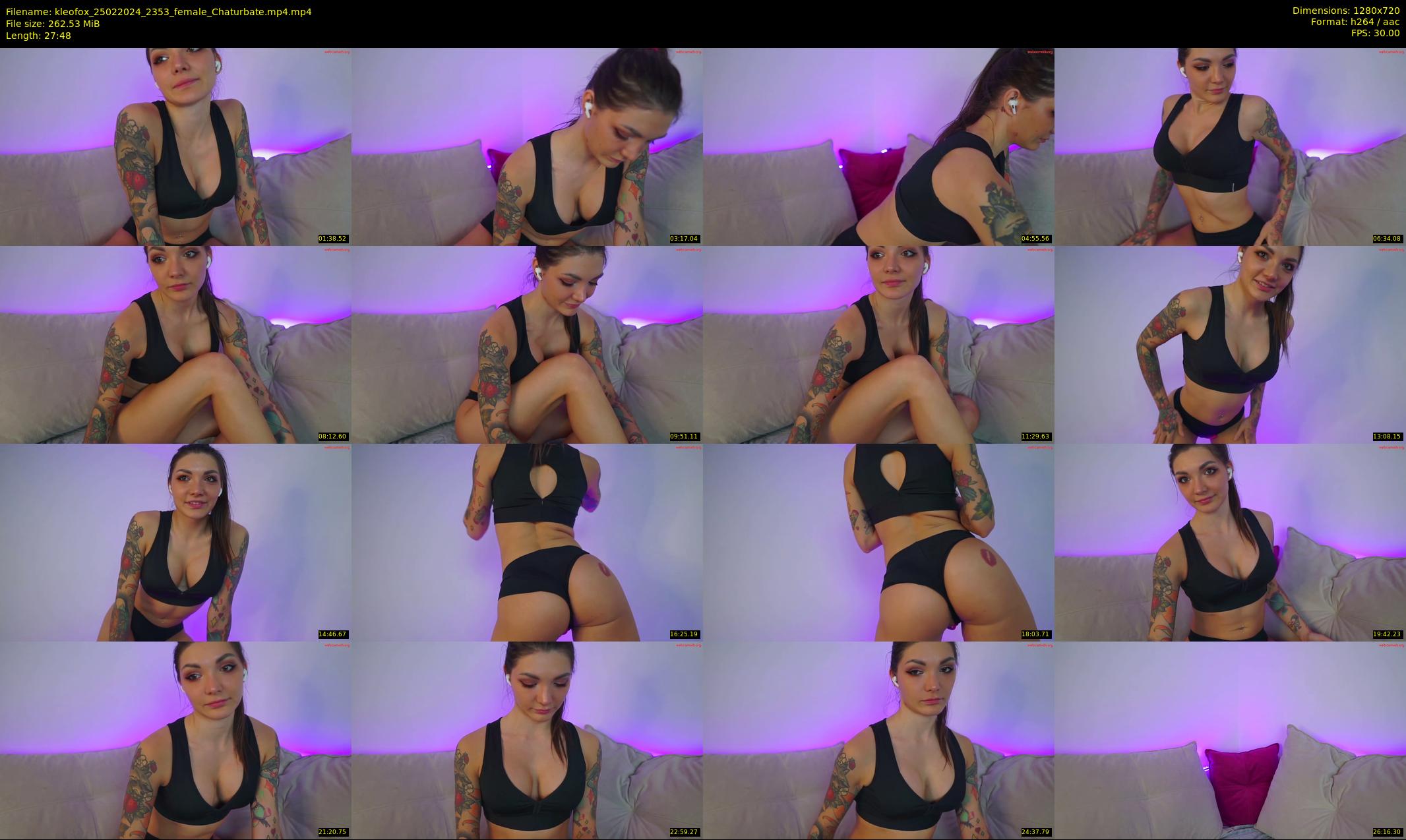 kleofox — 28 minute Chaturbate female cam show recording, 720p, Feb 25, 2024