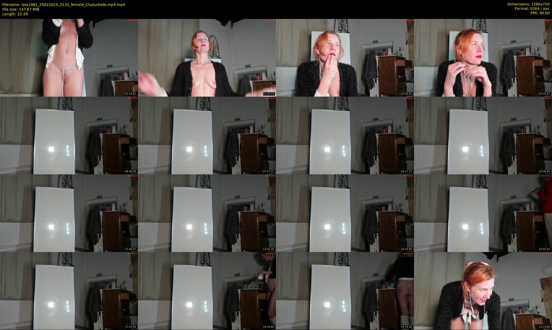 lola1981 — 23 minute Chaturbate female cam show recording, 720p, Feb 25, 2024