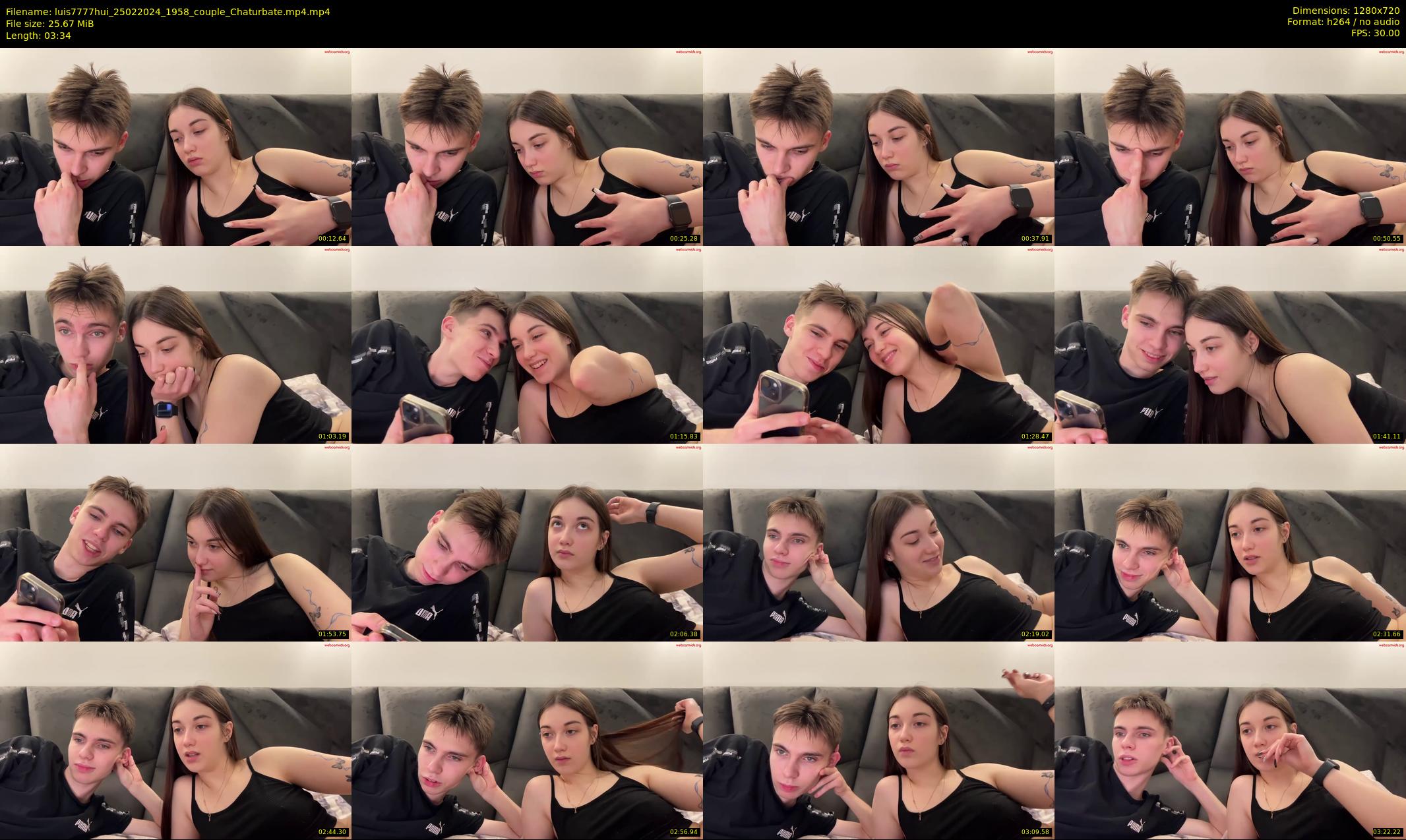 luis7777hui — 4 minute Chaturbate couple cam show recording, 720p, Feb 25, 2024