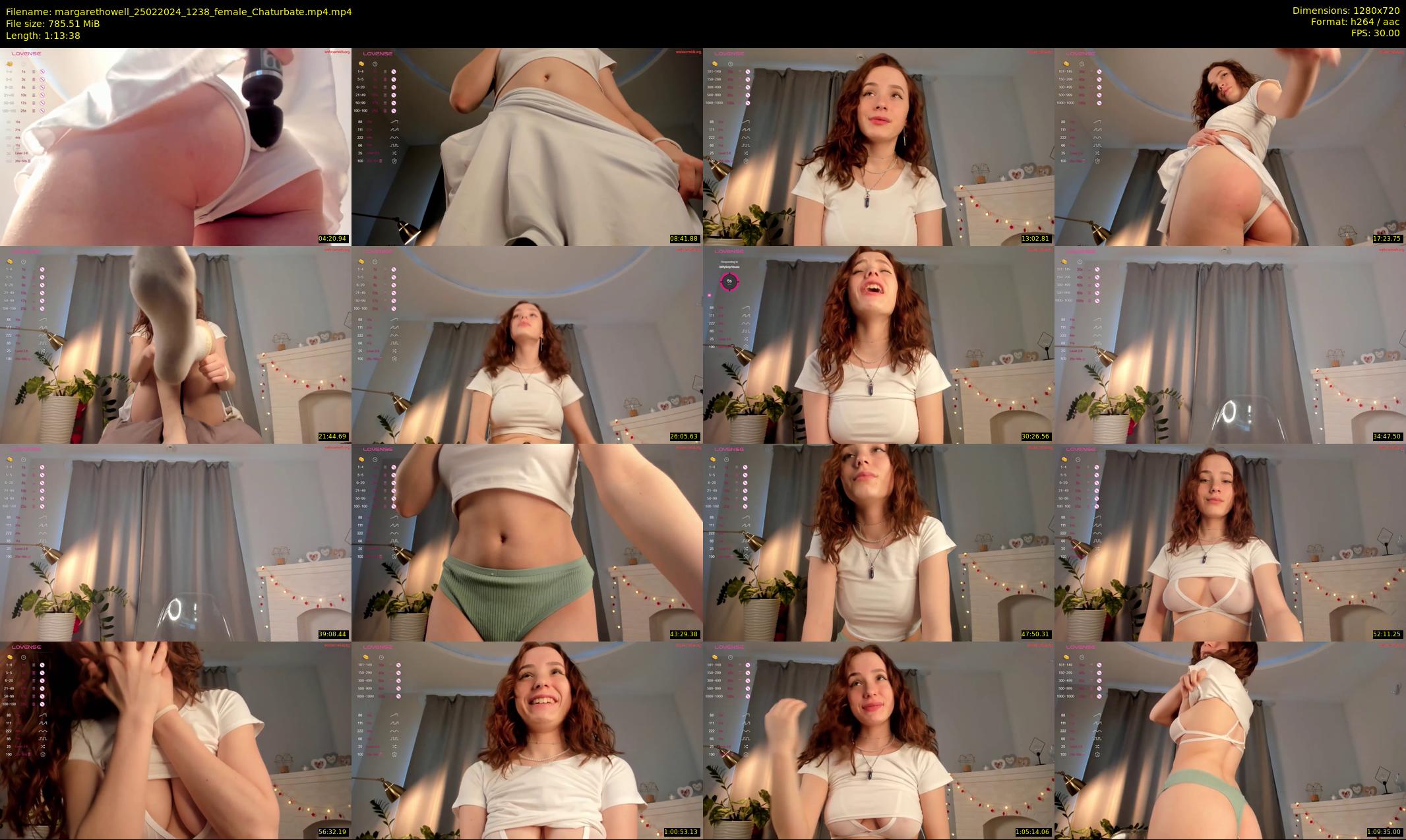 margarethowell — 74 minute Chaturbate female cam show recording, 720p, Feb 25, 2024