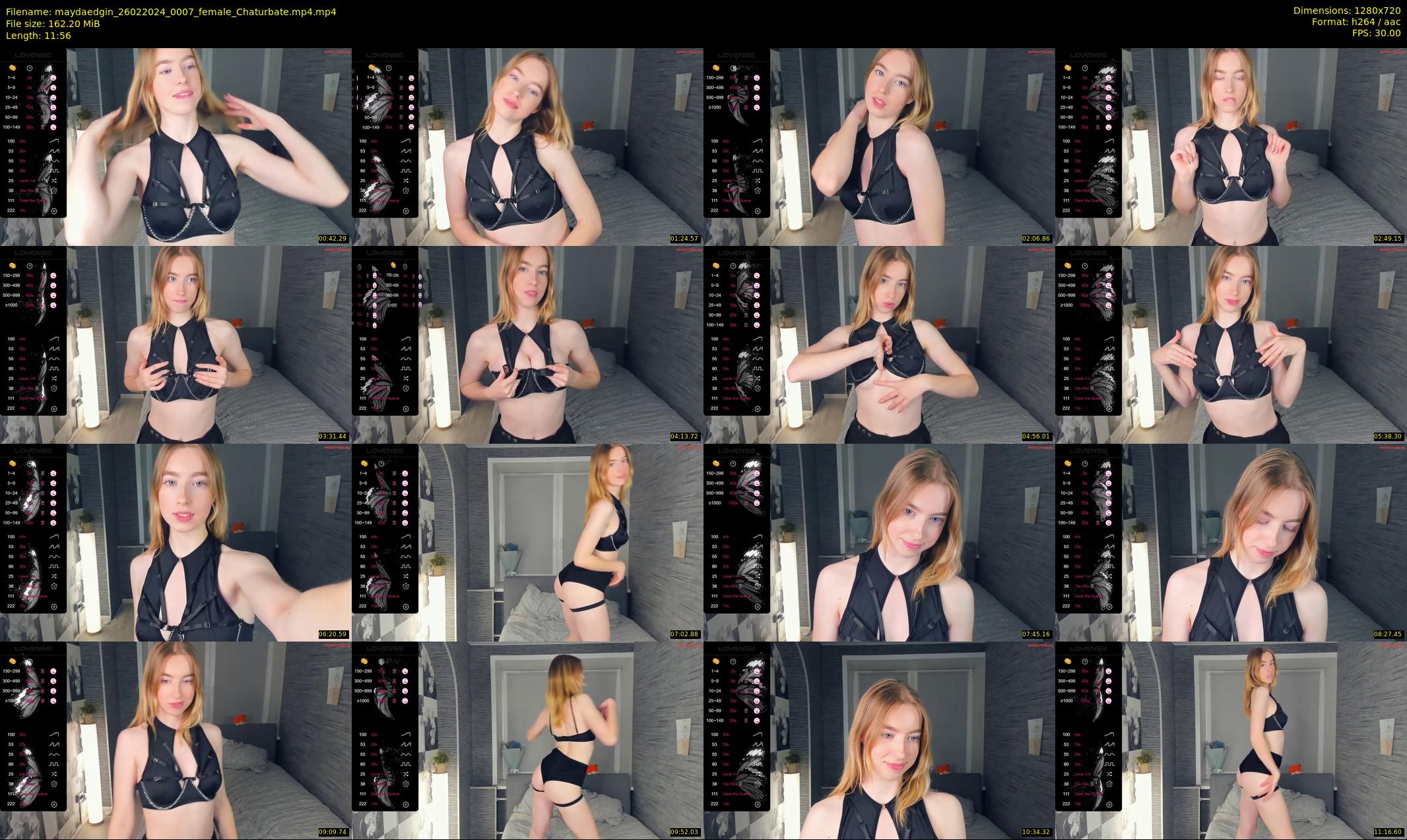 maydaedgin — 12 minute Chaturbate female cam show recording, 720p, Feb 26, 2024
