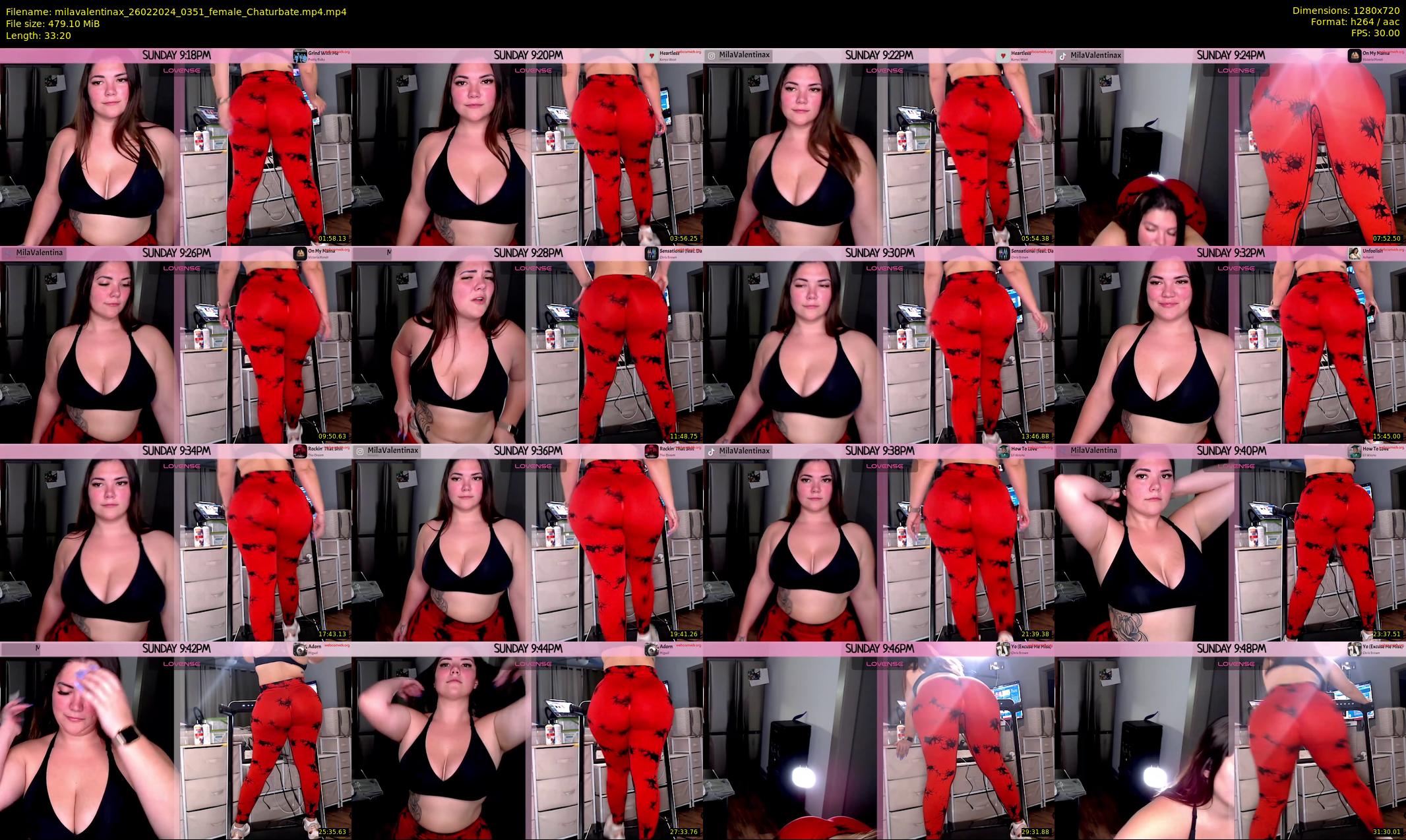 milavalentinax — 34 minute Chaturbate female cam show recording, 720p, Feb 26, 2024