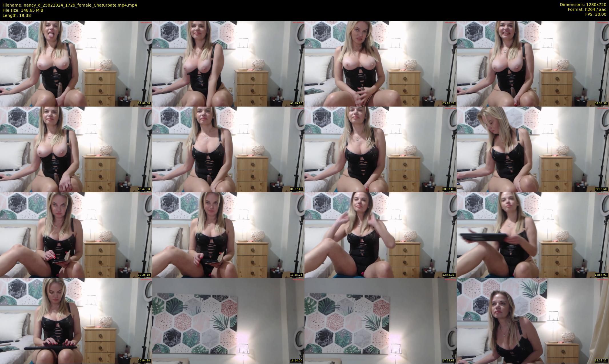 nancy_d — 20 minute Chaturbate female cam show recording, 720p, Feb 25, 2024