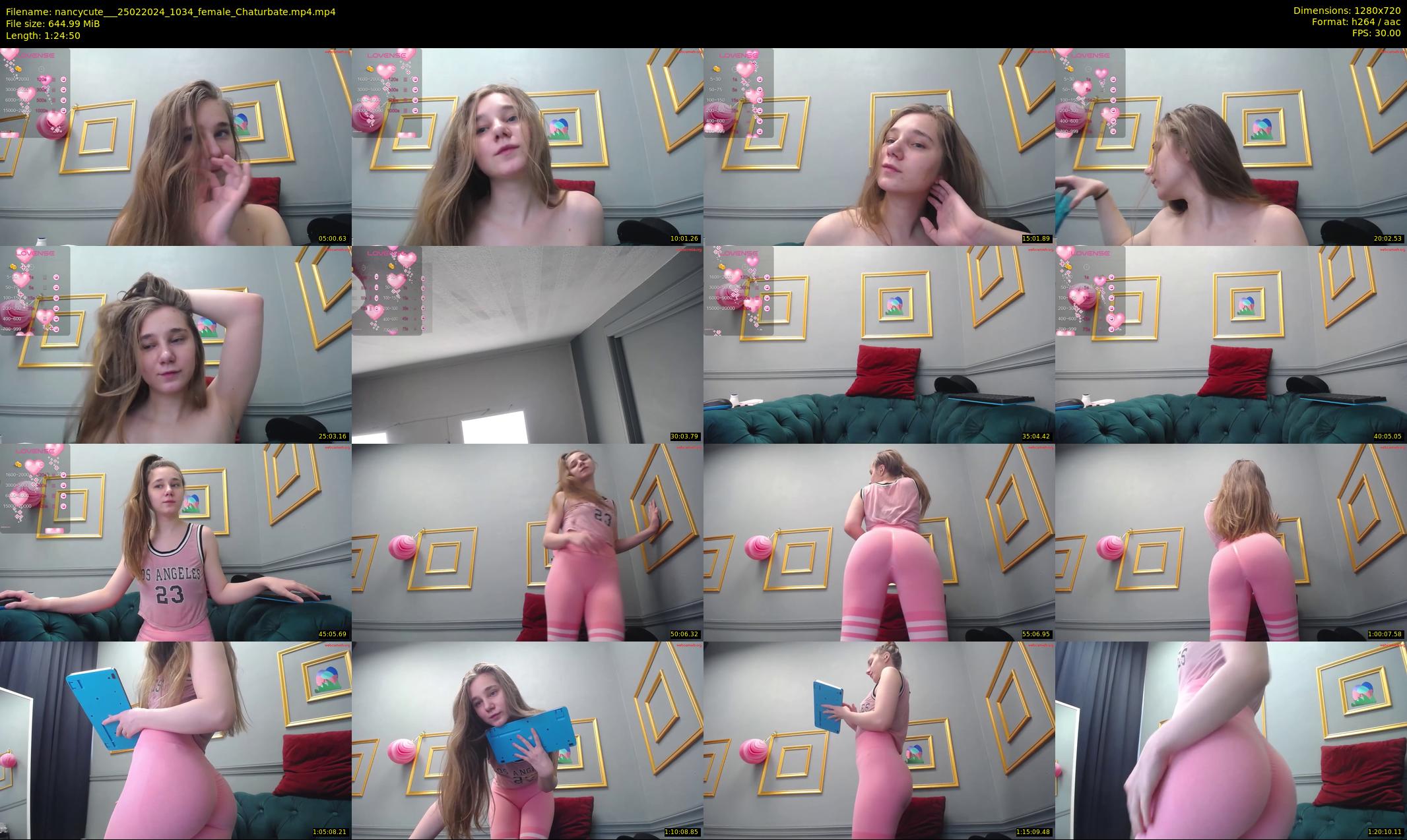 nancycute__ — 85 minute Chaturbate female cam show recording, 720p, Feb 25, 2024