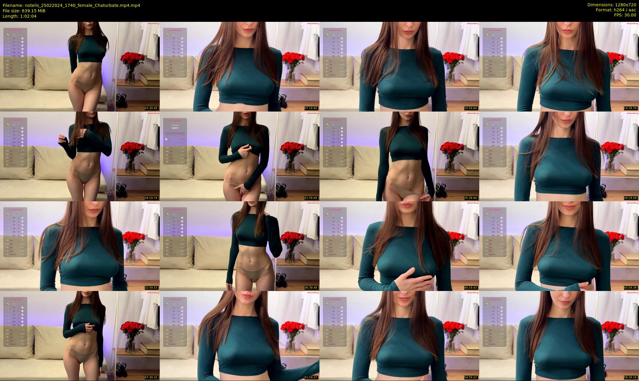 notelis — 63 minute Chaturbate female cam show recording, 720p, Feb 25, 2024