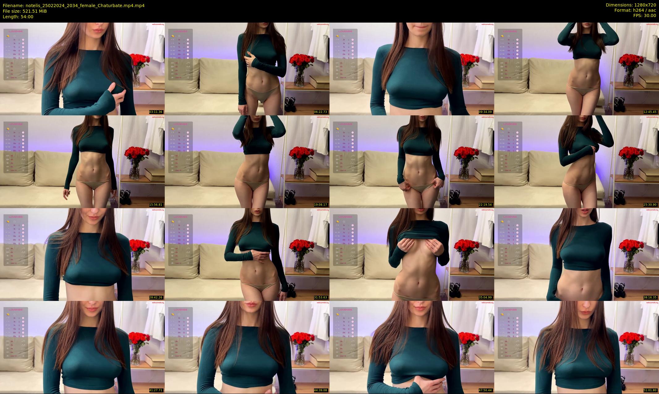 notelis — 54 minute Chaturbate female cam show recording, 720p, Feb 25, 2024
