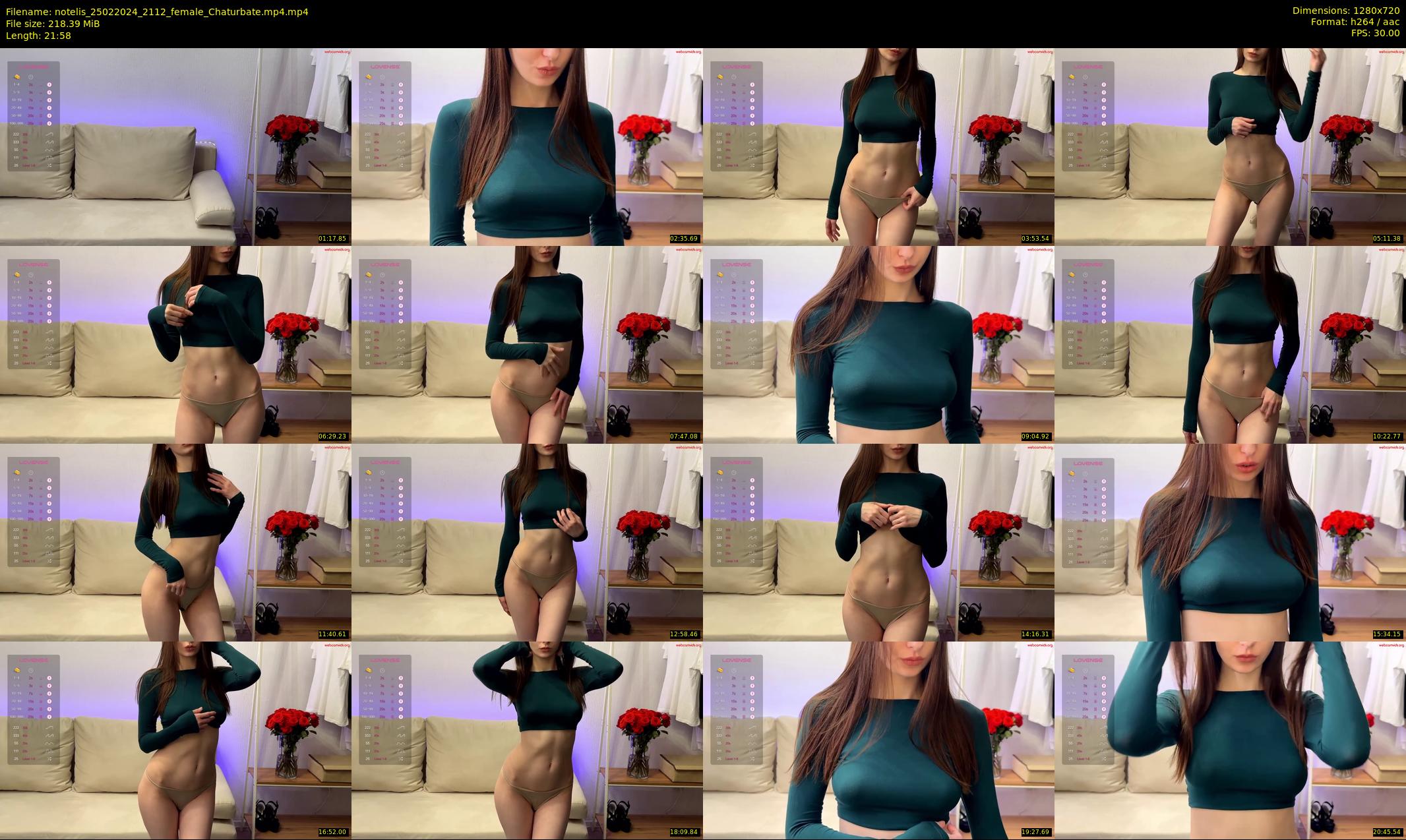 notelis — 22 minute Chaturbate female cam show recording, 720p, Feb 25, 2024