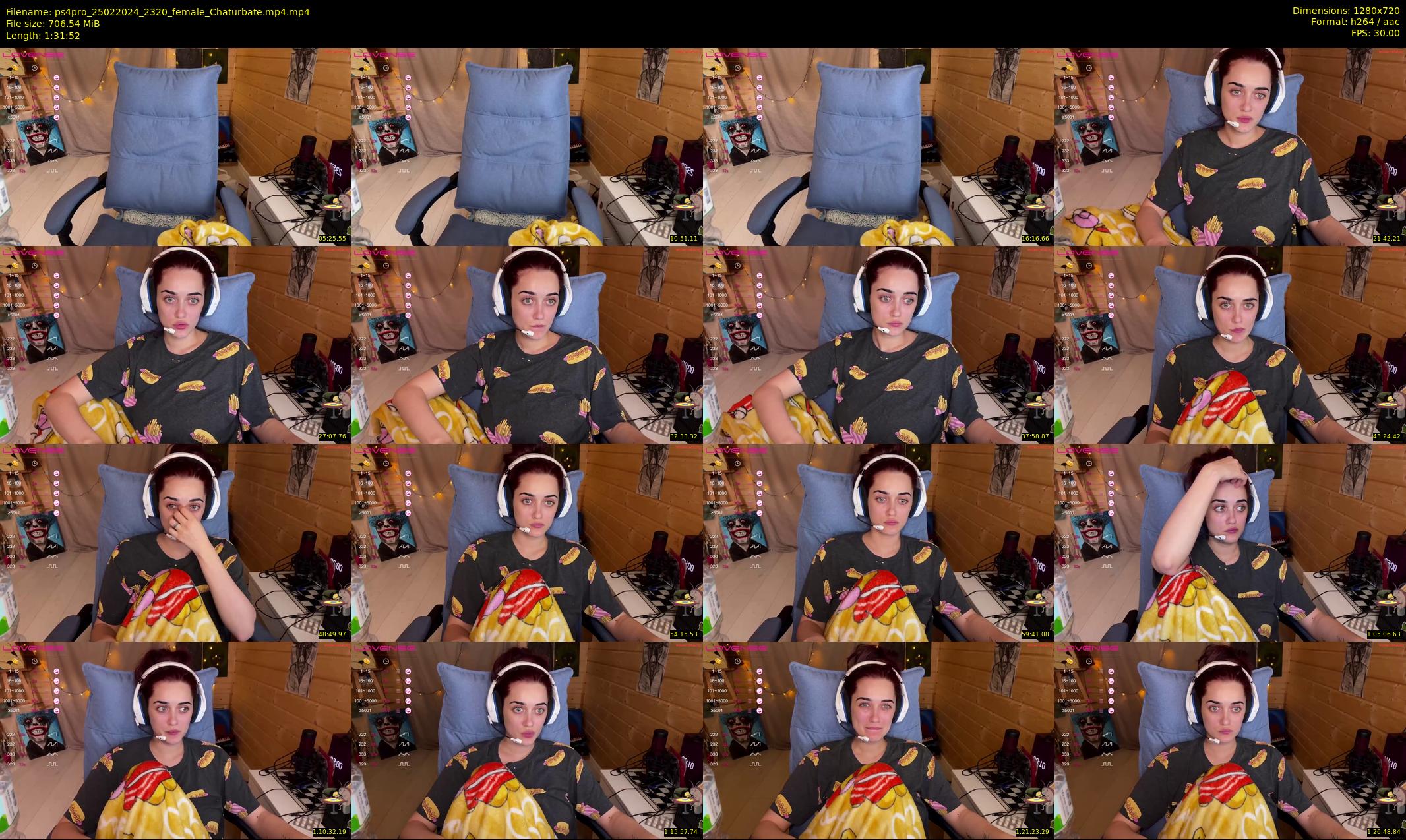 ps4pro — 92 minute Chaturbate female cam show recording, 720p, Feb 25, 2024