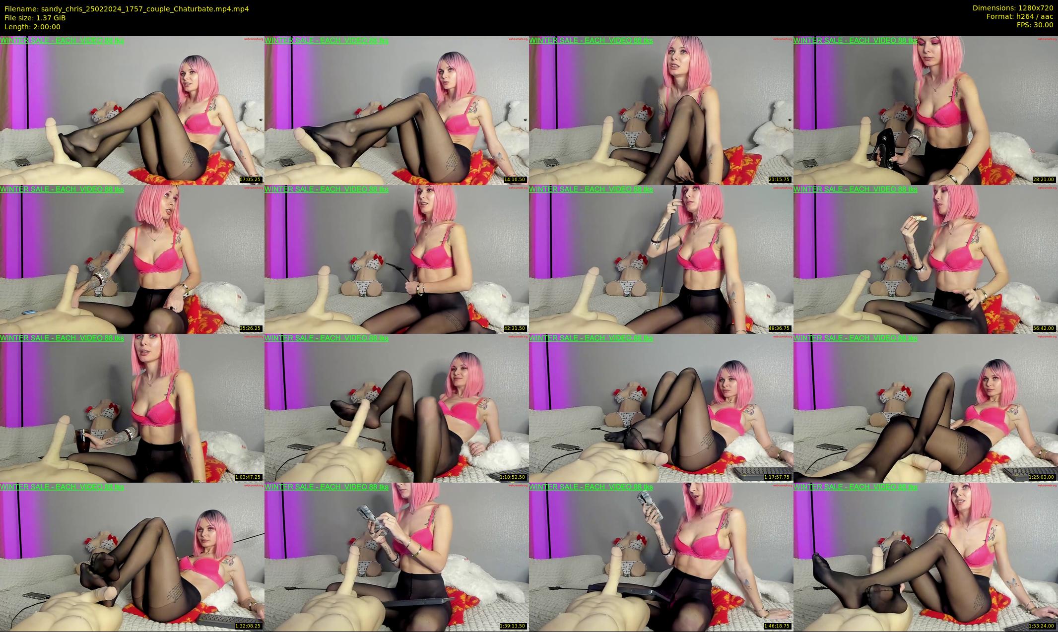 sandy_chris — 120 minute Chaturbate couple cam show recording, 720p, Feb 25, 2024