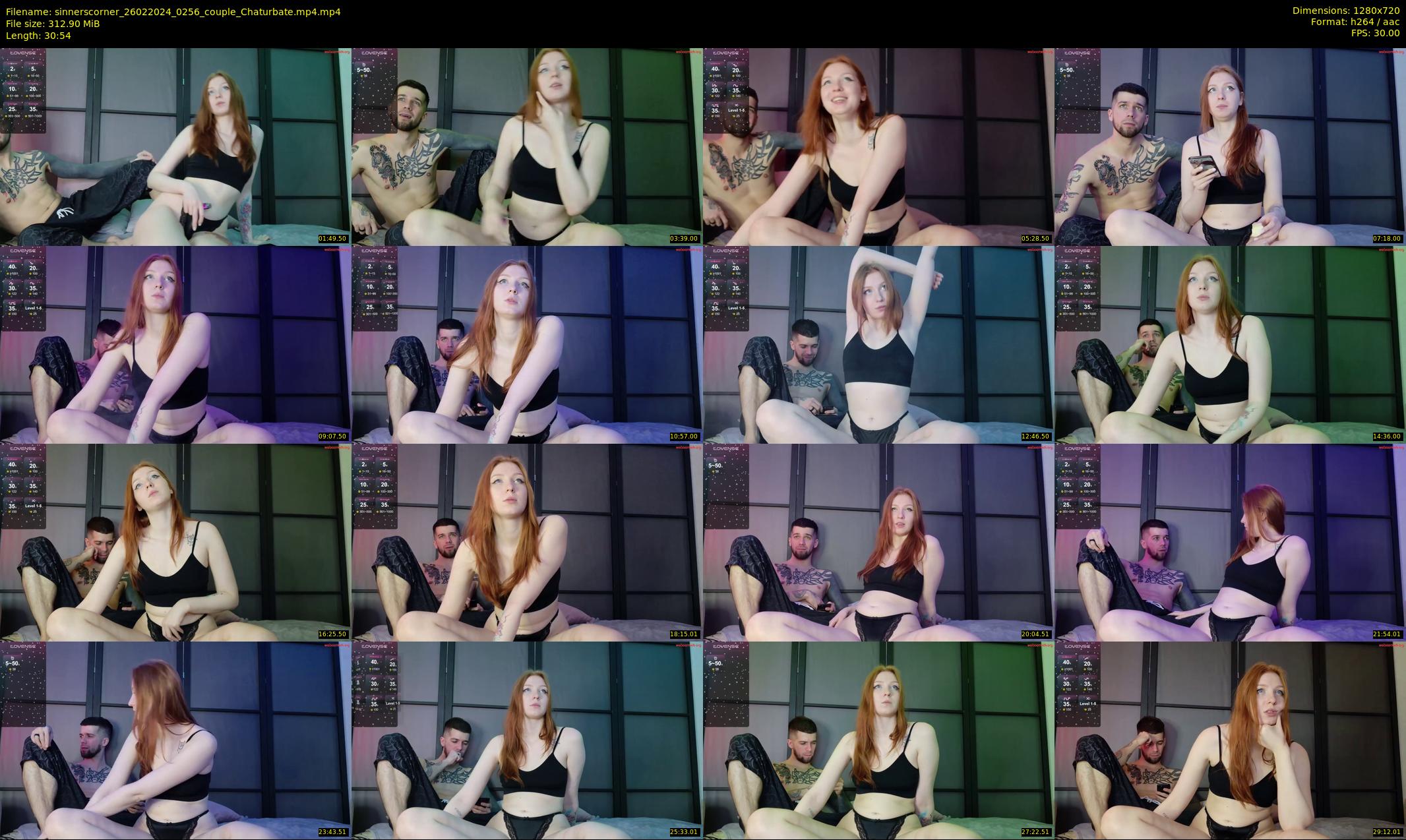 sinnerscorner — 31 minute Chaturbate couple cam show recording, 720p, Feb 26, 2024