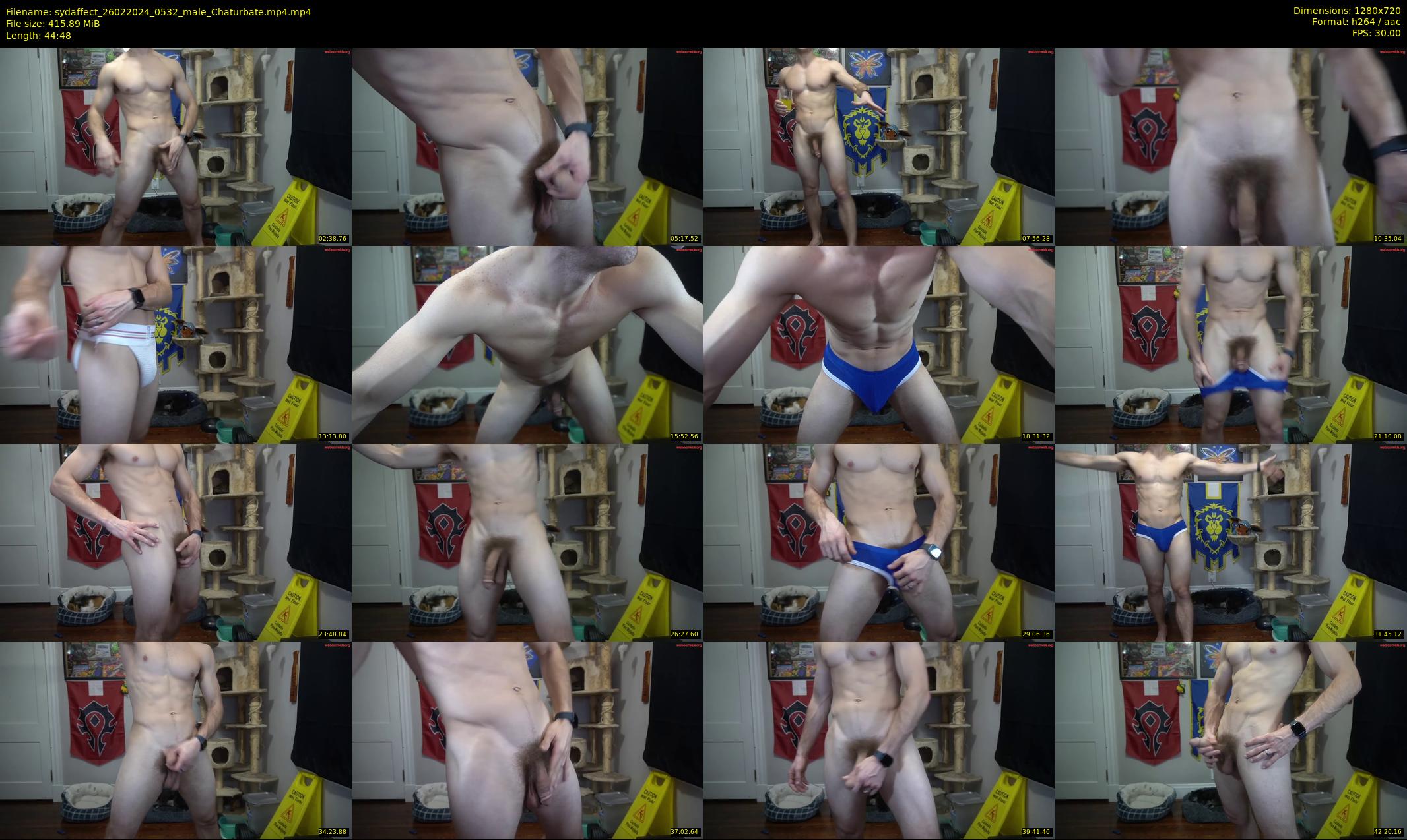 sydaffect — 45 minute Chaturbate male cam show recording, 720p, Feb 26, 2024