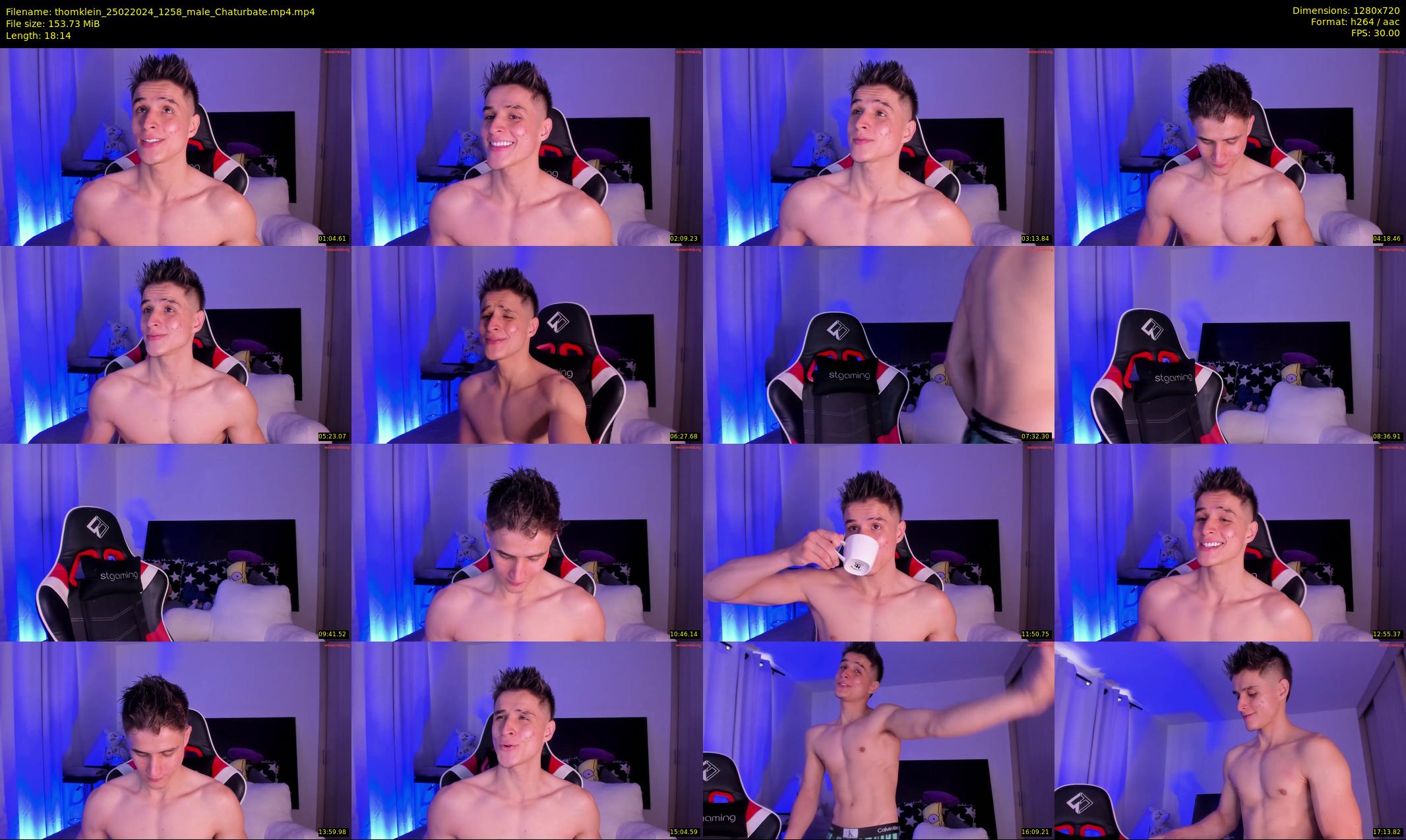 thomklein — 19 minute Chaturbate male cam show recording, 720p, Feb 25, 2024